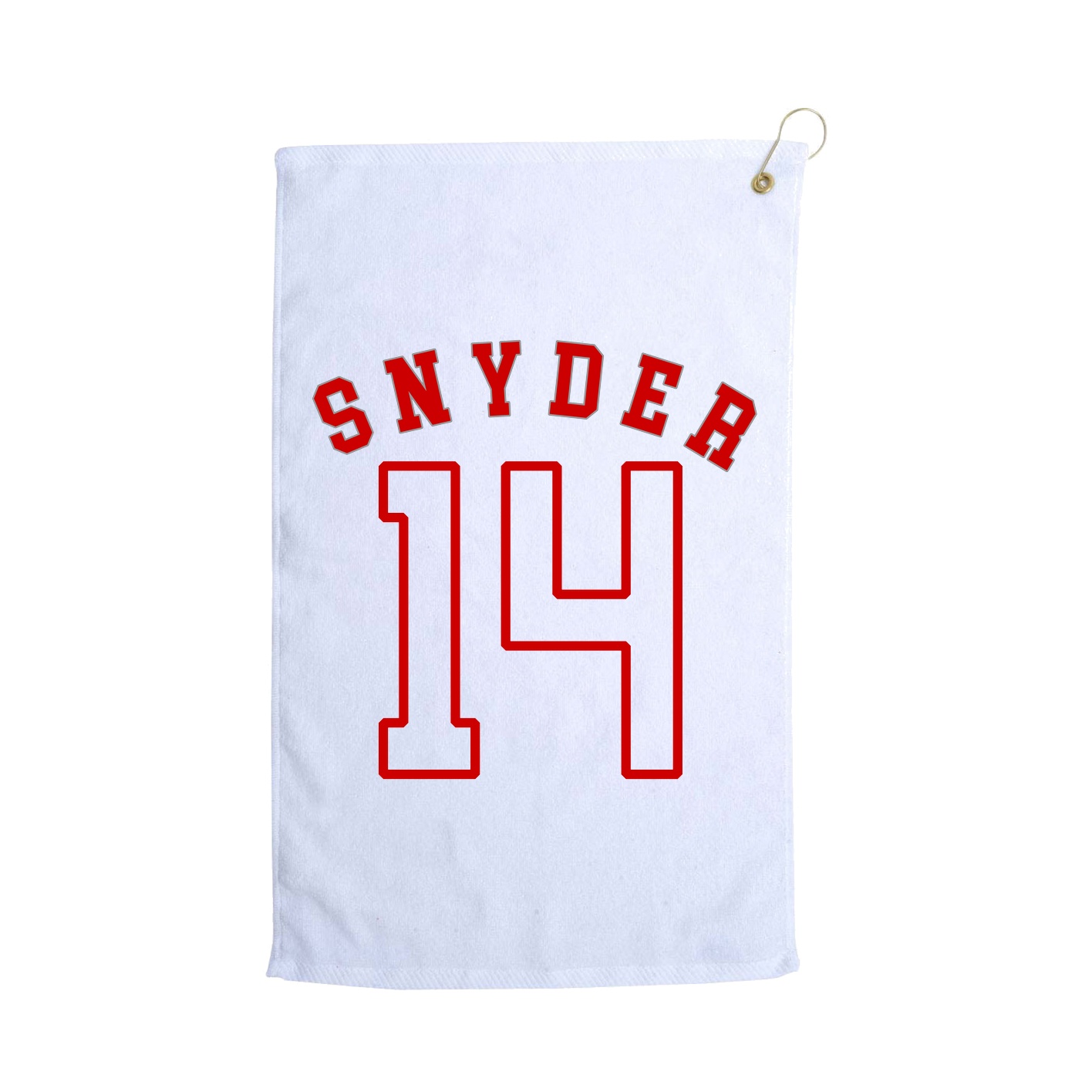 Golf Towel — Shirsey Arch in White