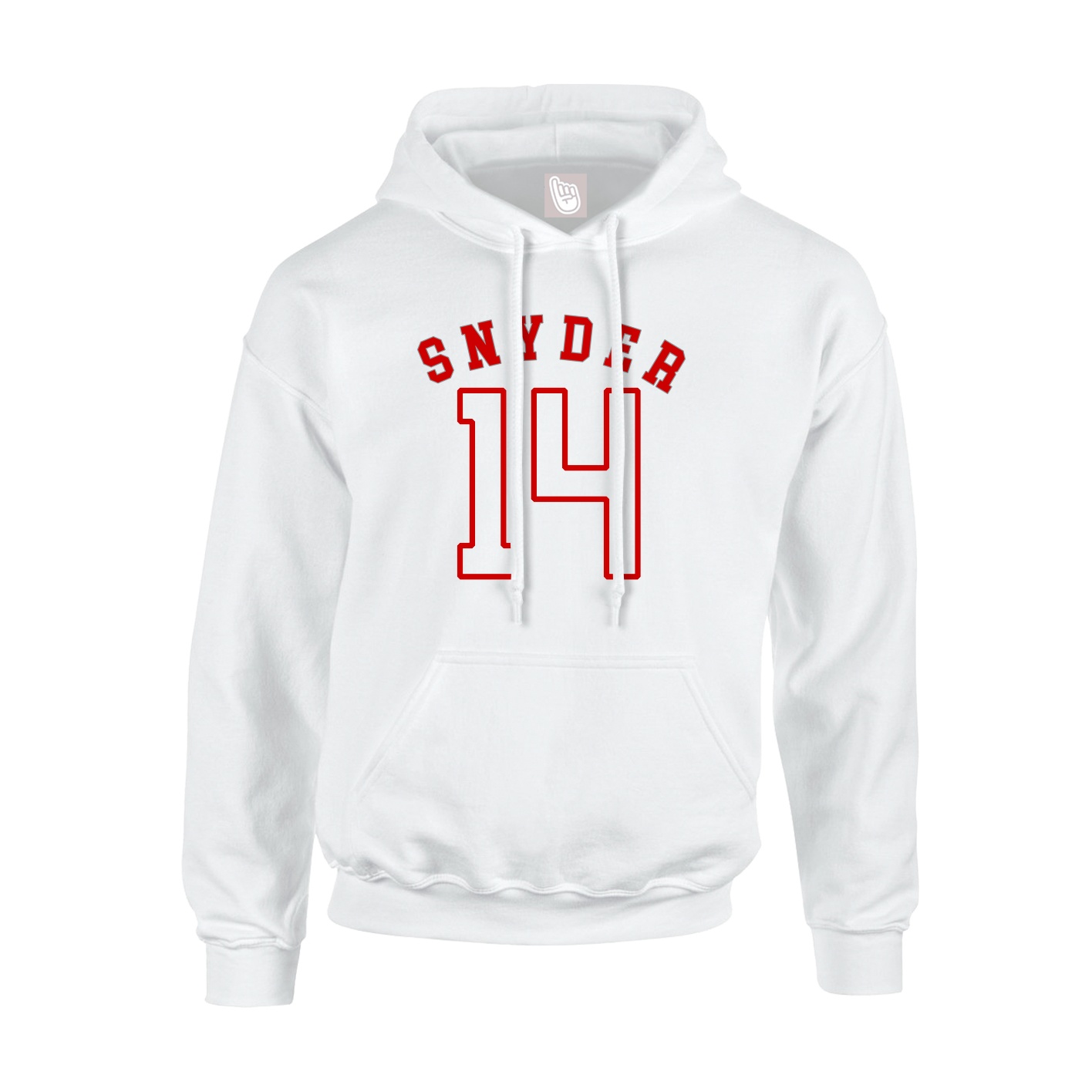 Youth Hoodie — Shirsey Arch in White