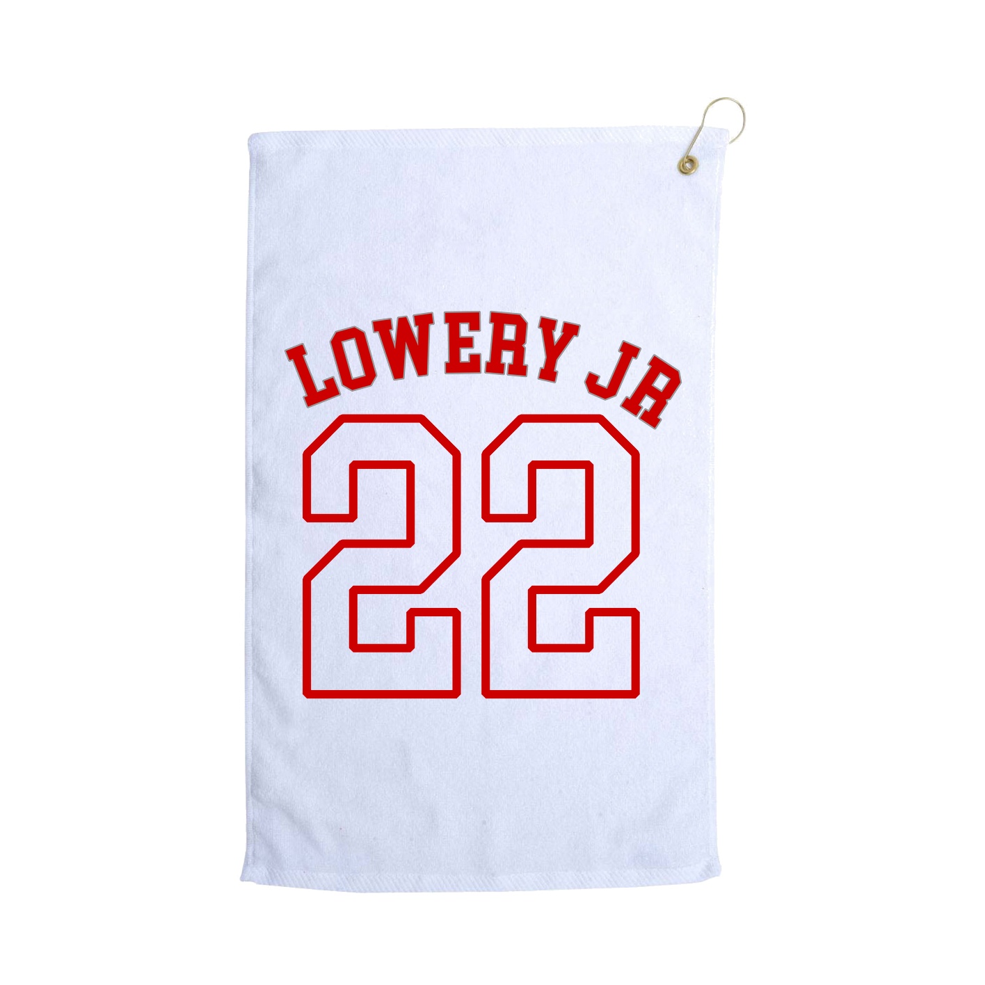Golf Towel — Shirsey Arch in White