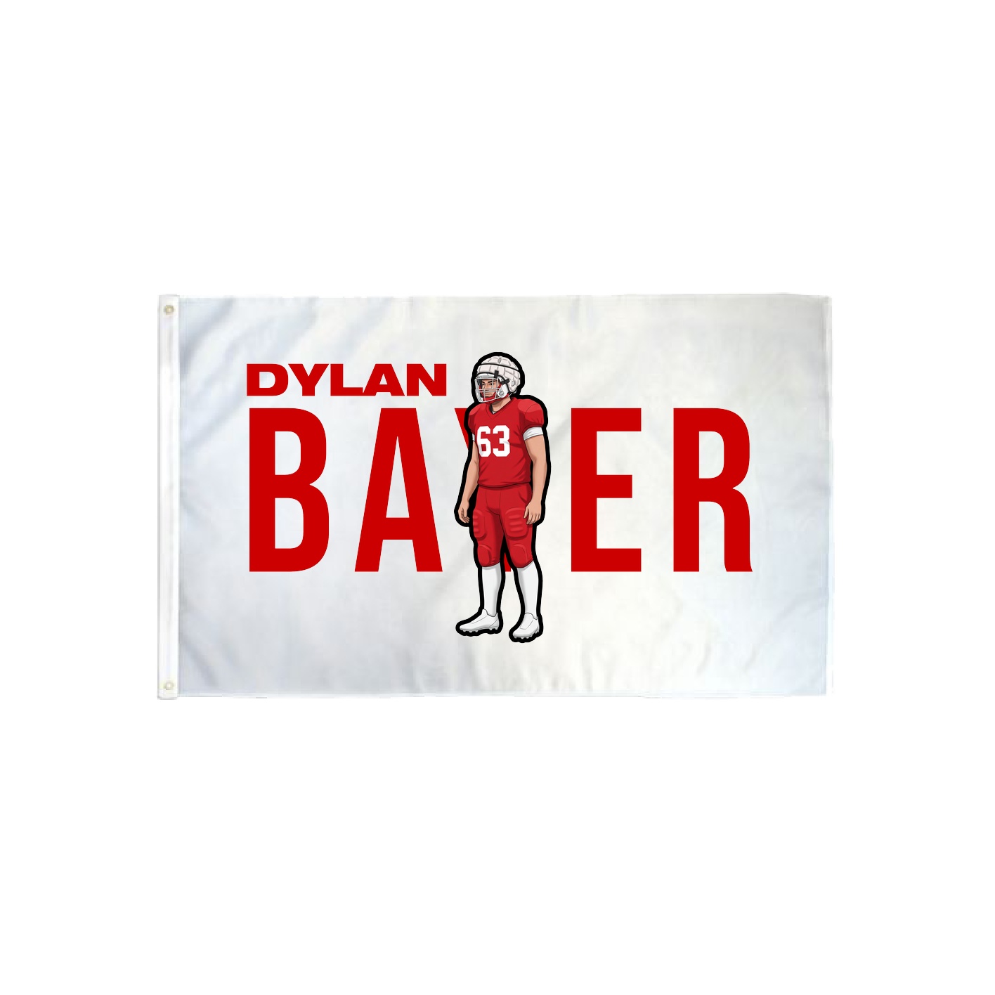 3x5 Flag — Player Name in Classic