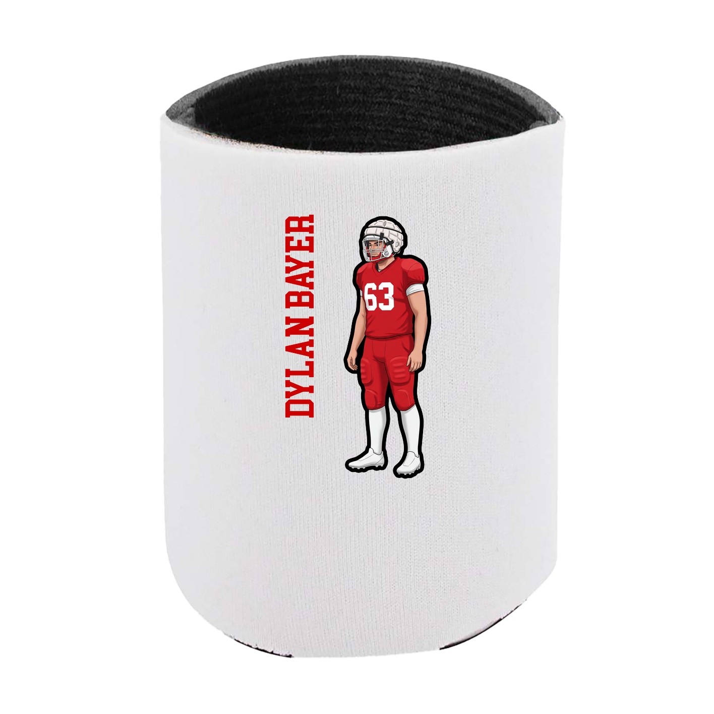 Can Holder — Name Vertical in White