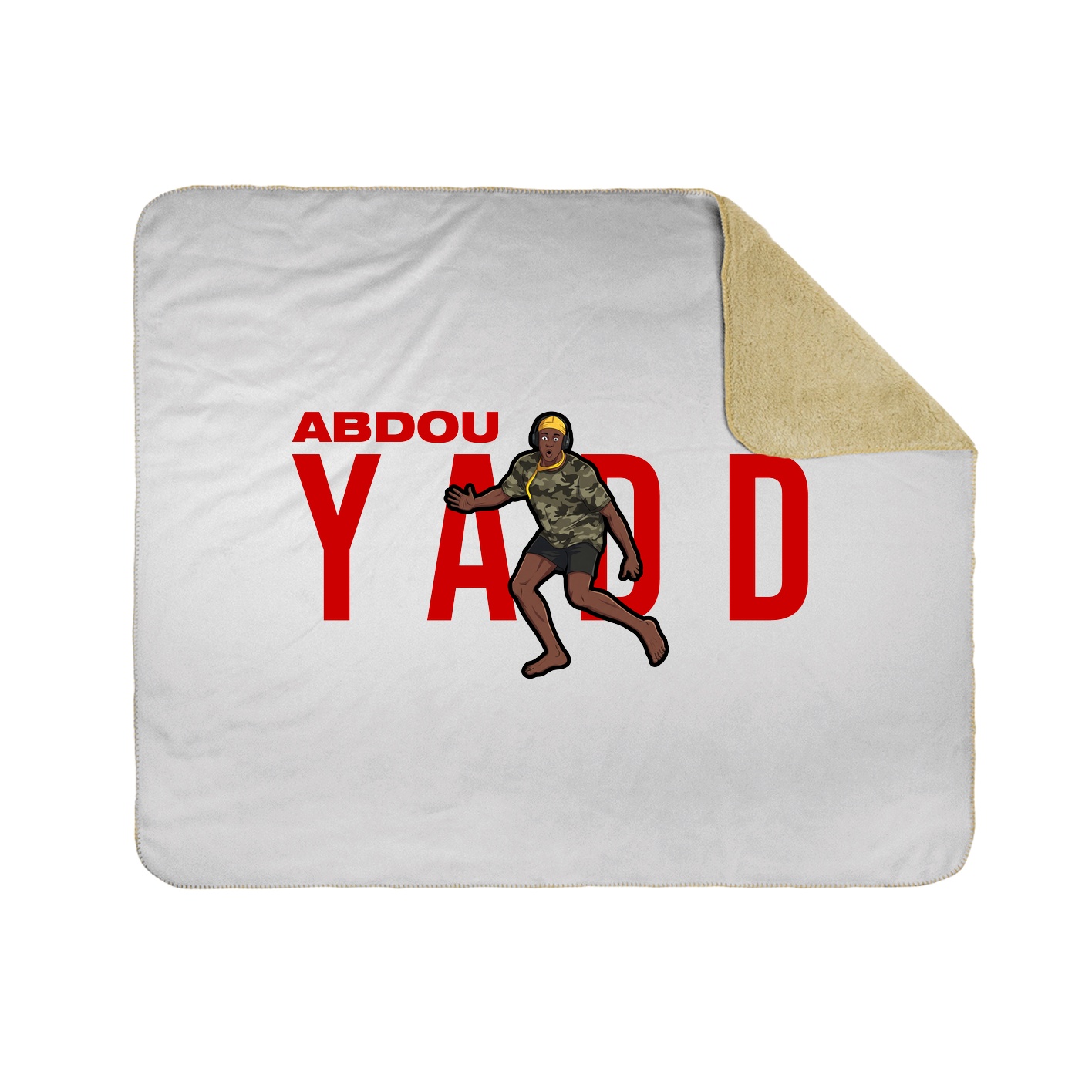 Throw Blanket — Player Name in White