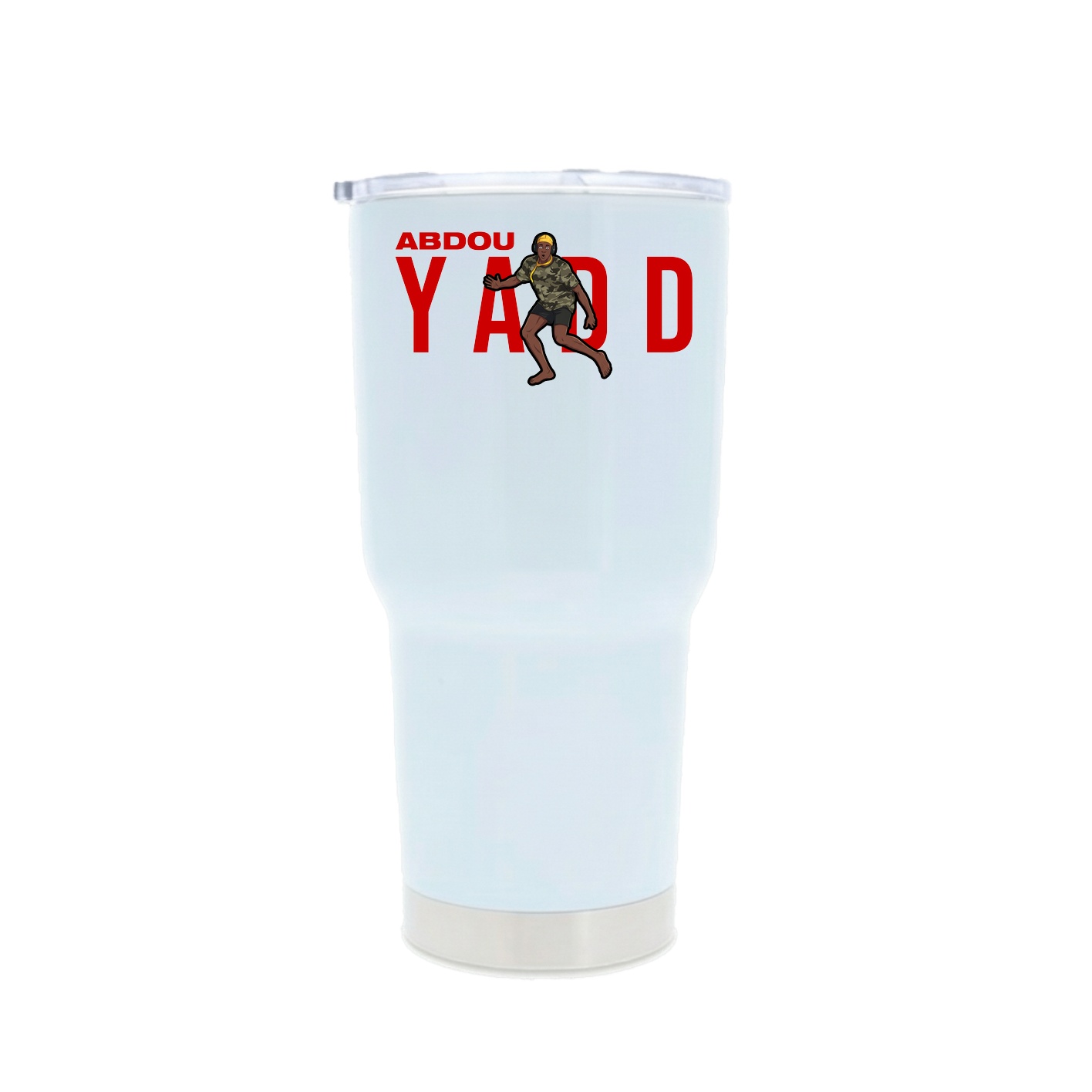 30oz Stainless Steel Tumbler — Player Name in White