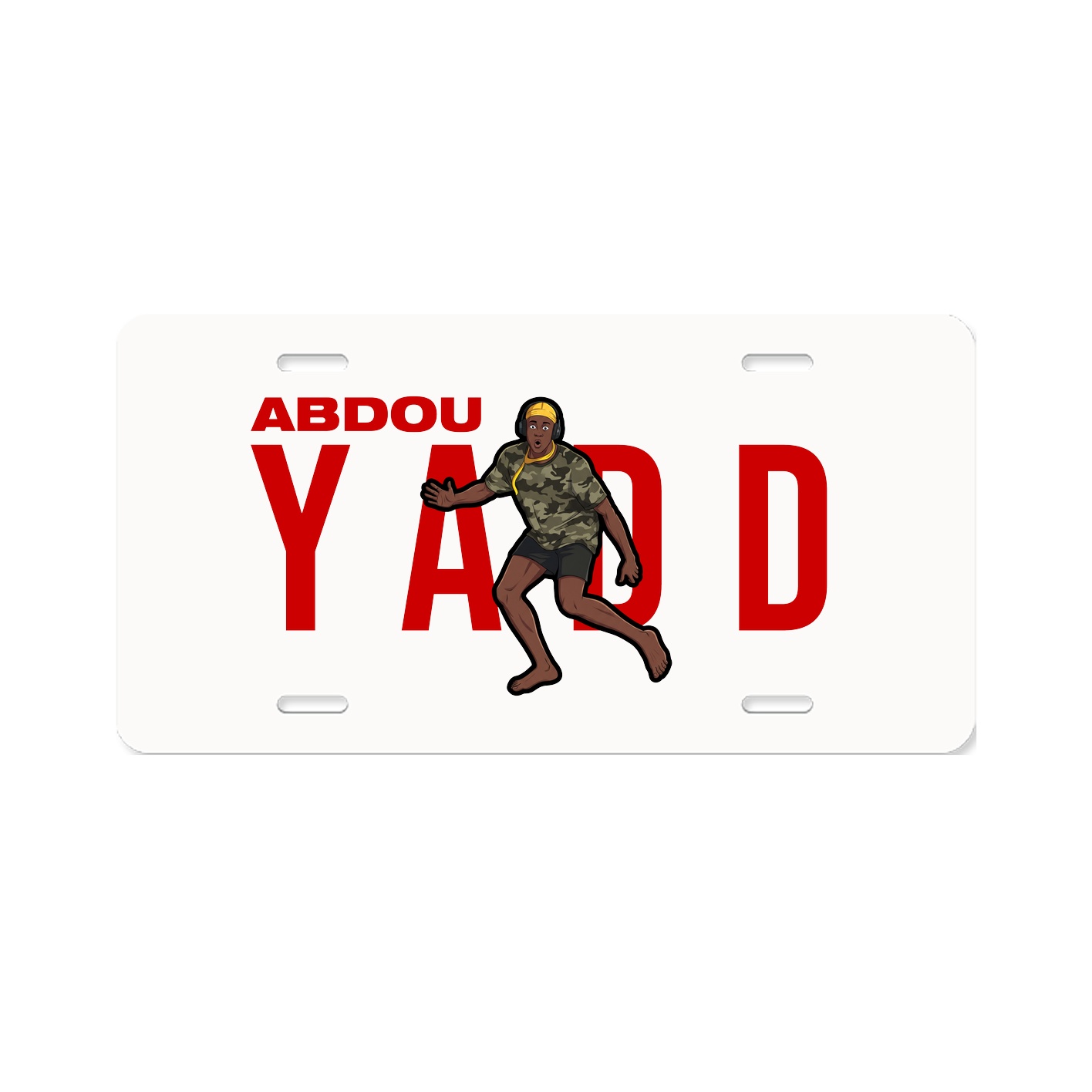 License Plate — Player Name in Classic