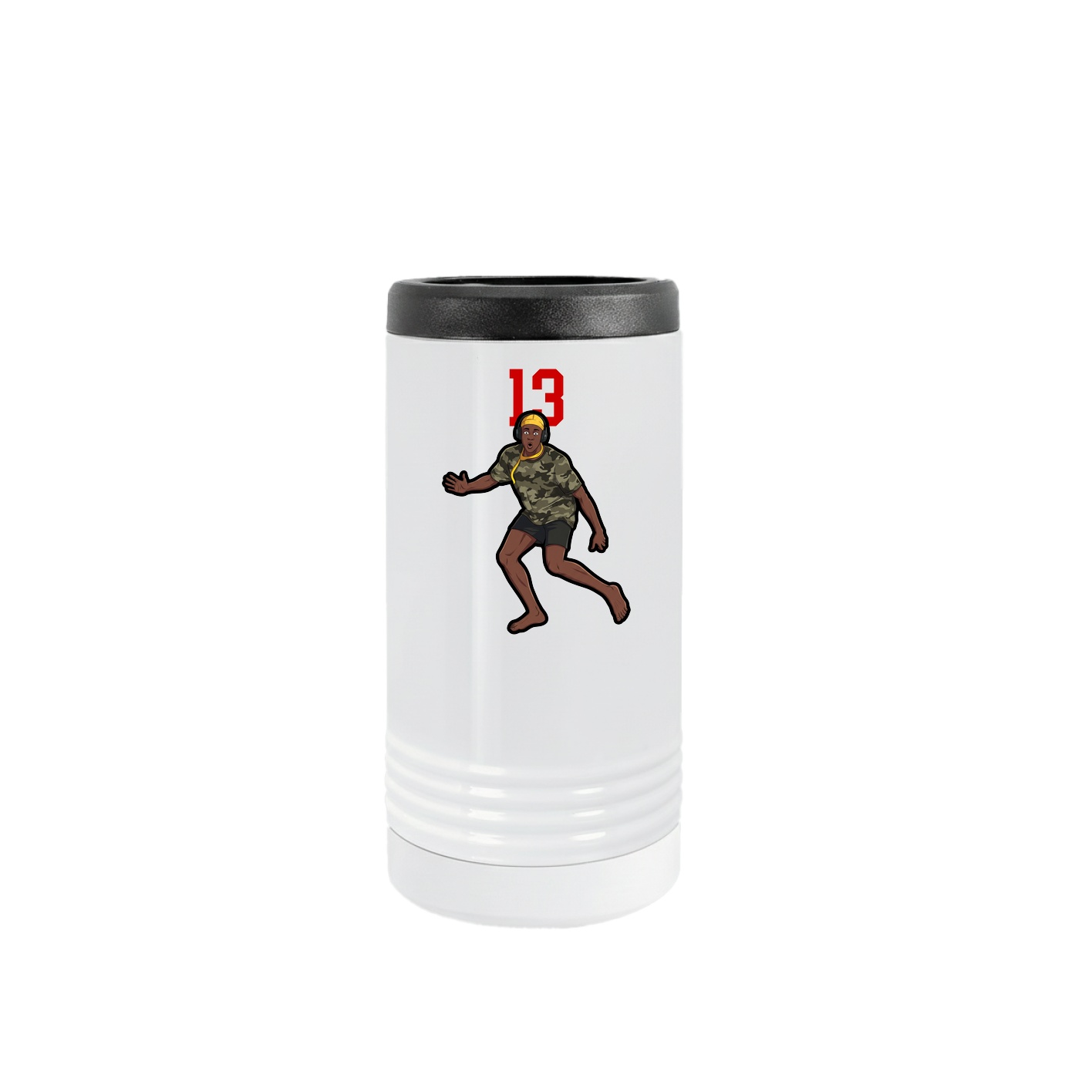 Slim Beverage Holder — Number Top in White