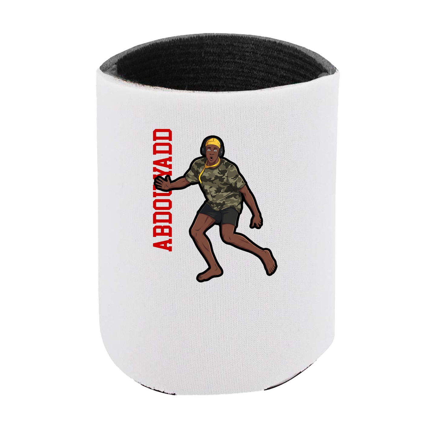 Can Holder — Name Vertical in White