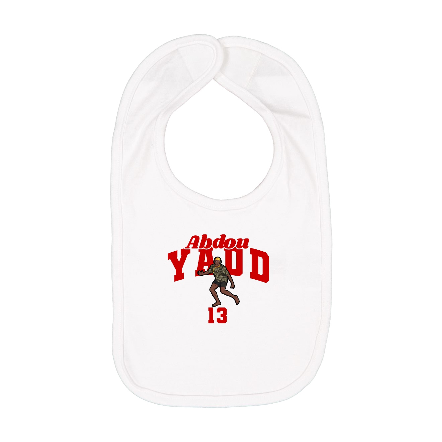 Infant Bib — Signature Arch in White