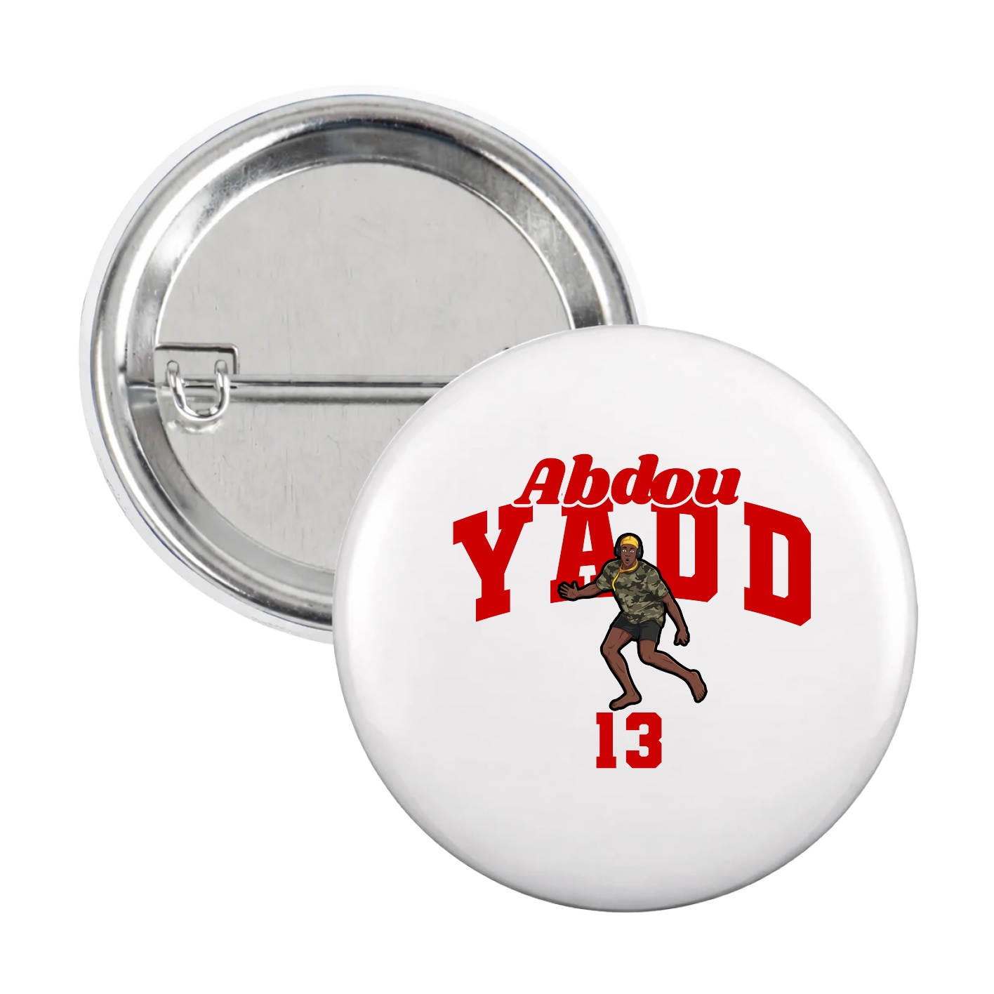 Game Day Button — Signature Arch in White
