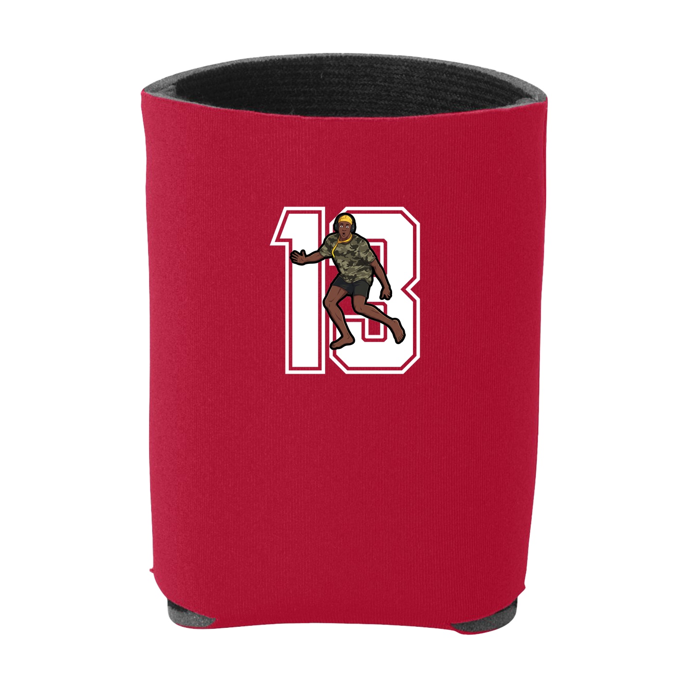Can Holder — Number in Red