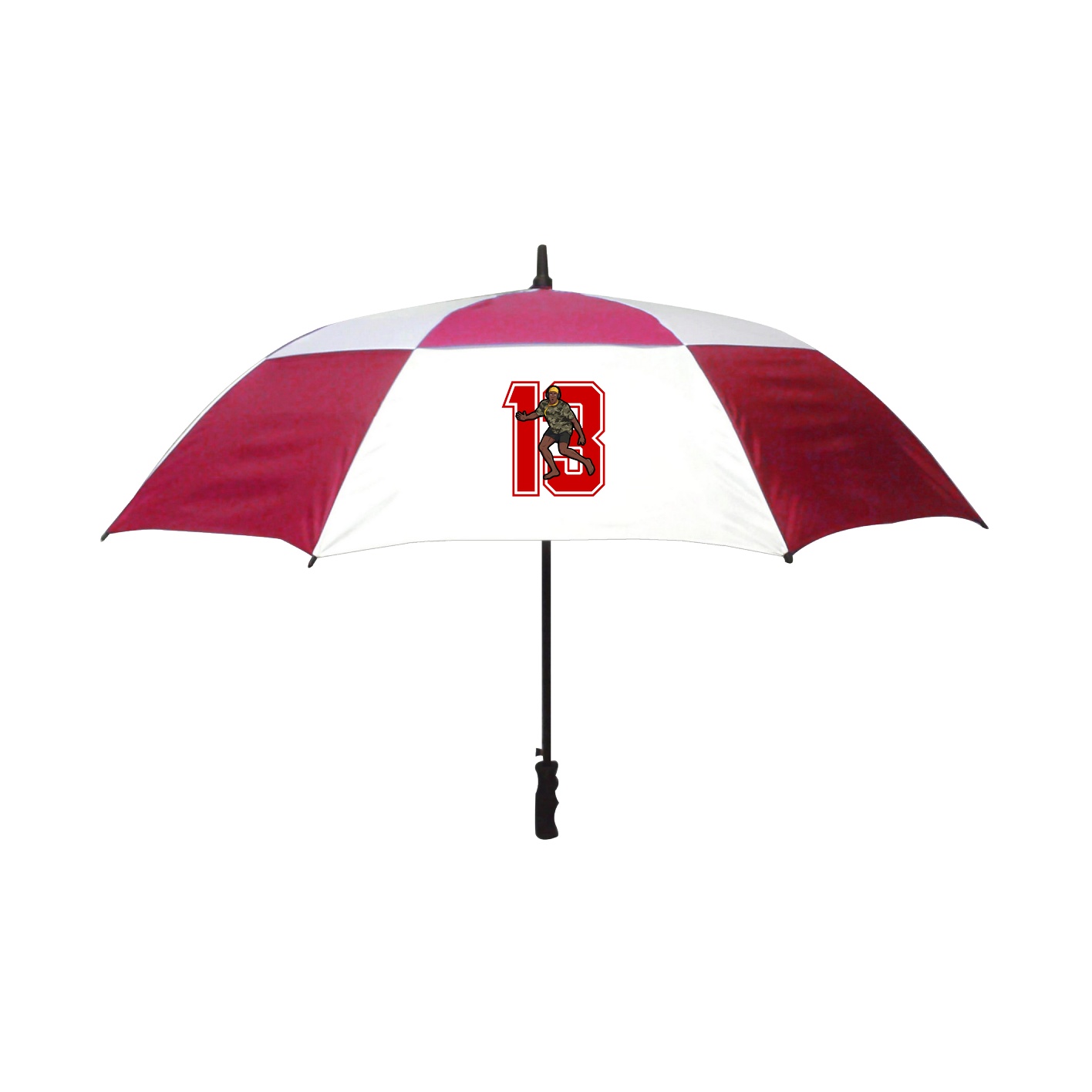 Golf Umbrella — Number in Red