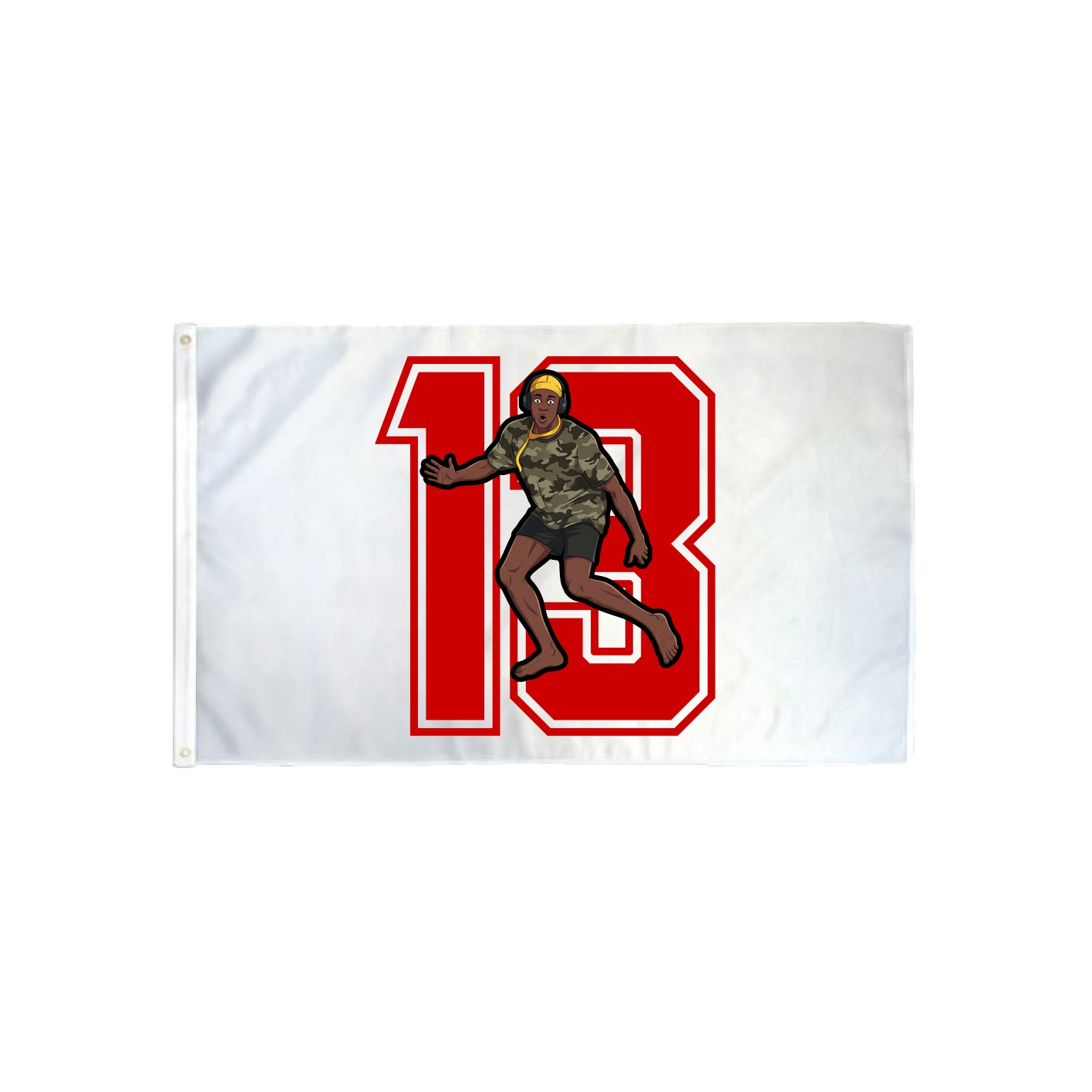 3x5 Flag — Number in Classic
