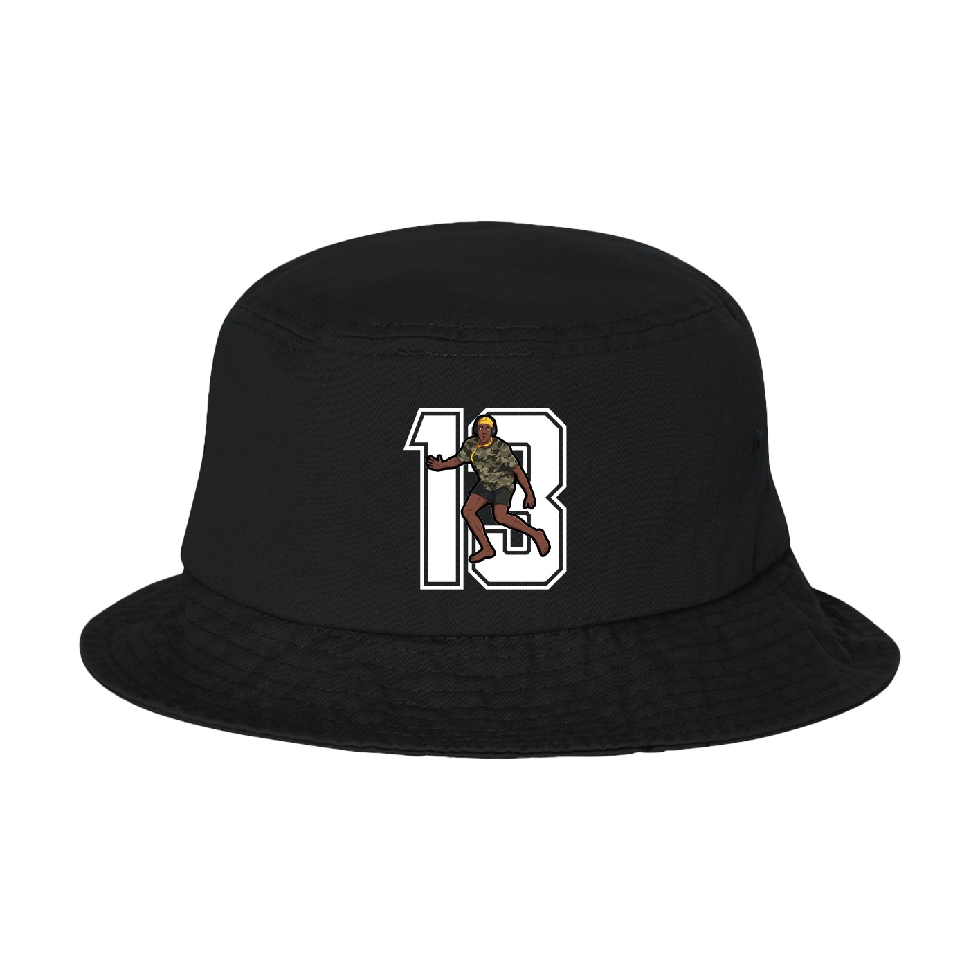 Bucket Cap — Number in Black