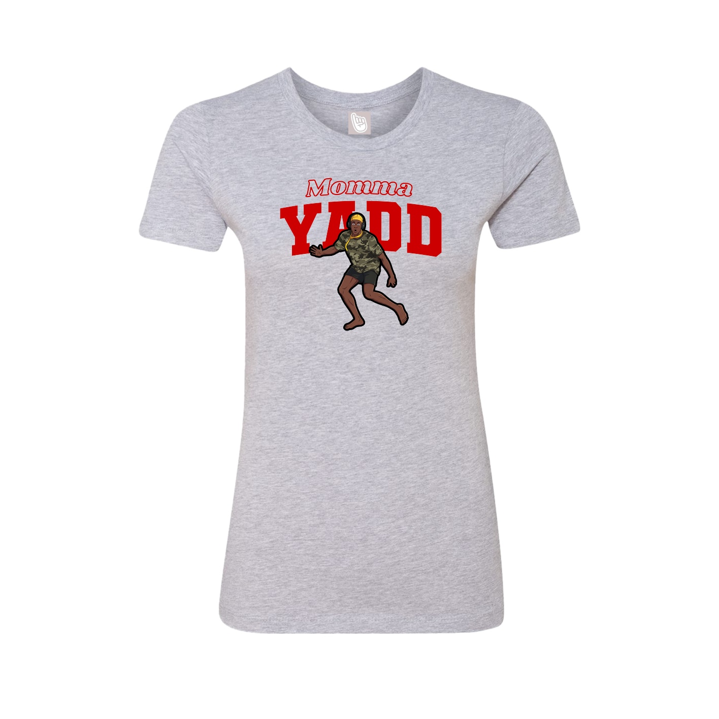 Womens Tee — Mothers Day Block in Grey