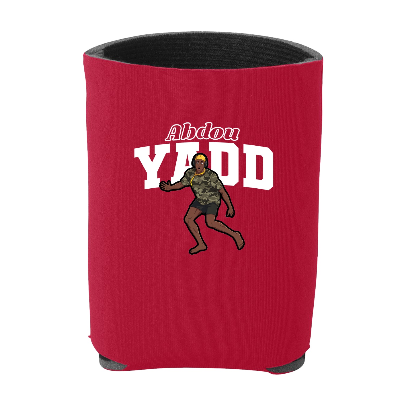Can Holder — Name Arch in Red