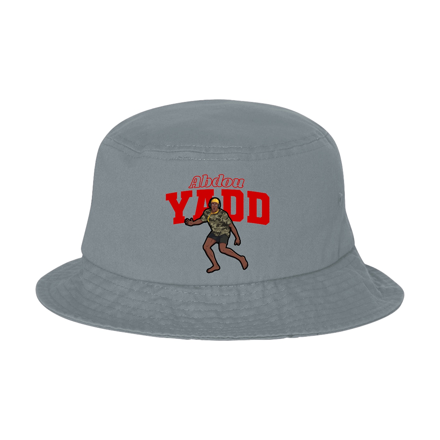 Bucket Cap — Name Arch in Grey