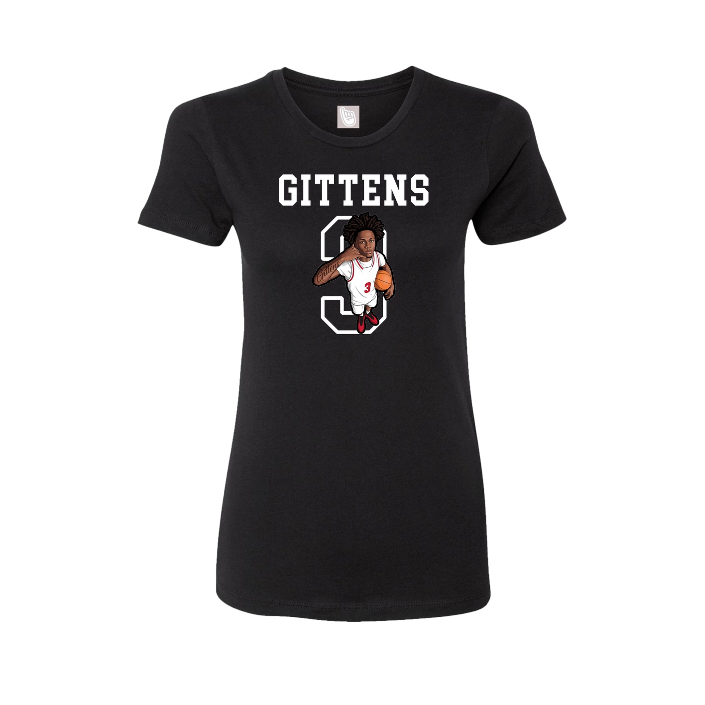 Fitted Women's Tee — Shirsey in Black
