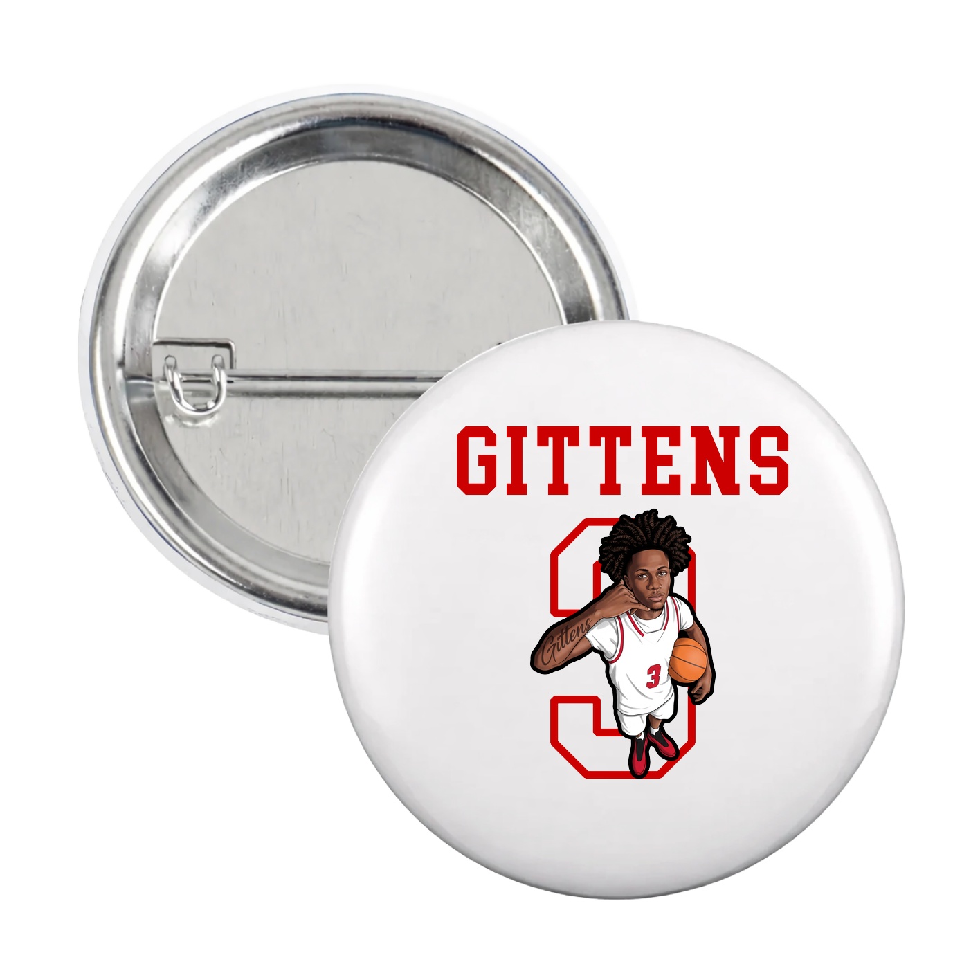 Game Day Button — Shirsey in White