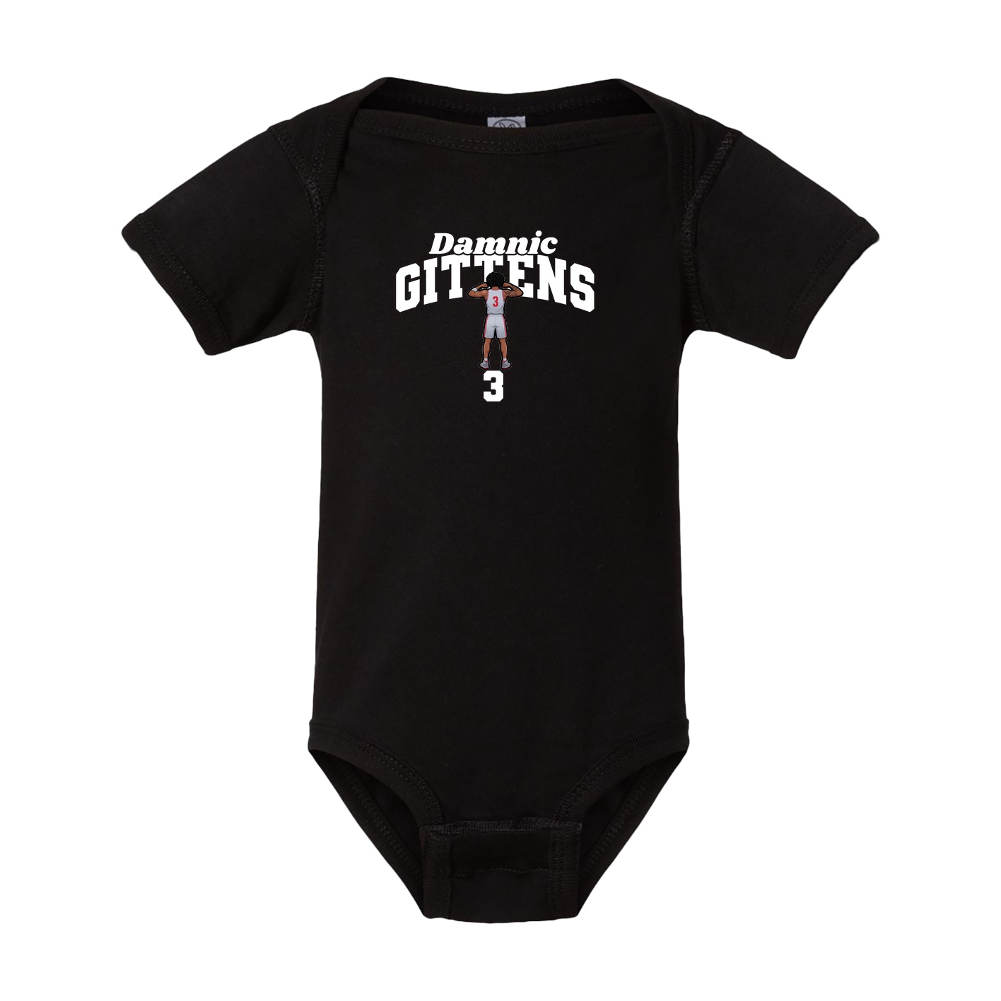 Baby Onesie — Signature Arch in Black