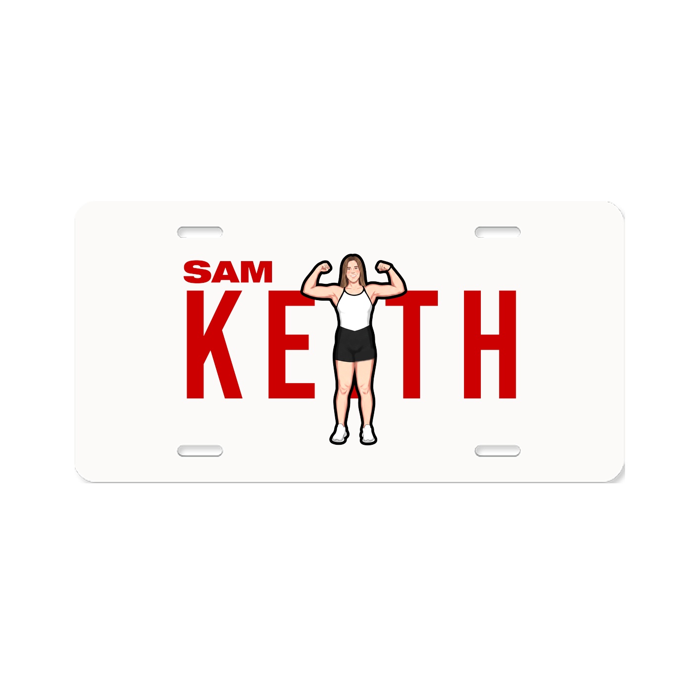 License Plate — Player Name in Classic