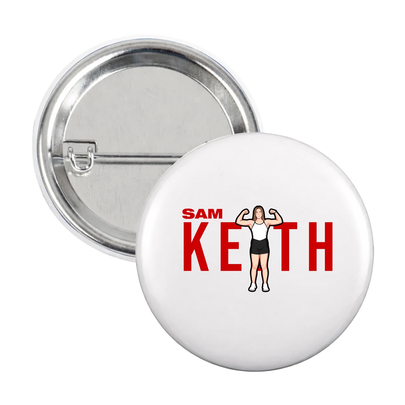 Game Day Button — Player Name in White