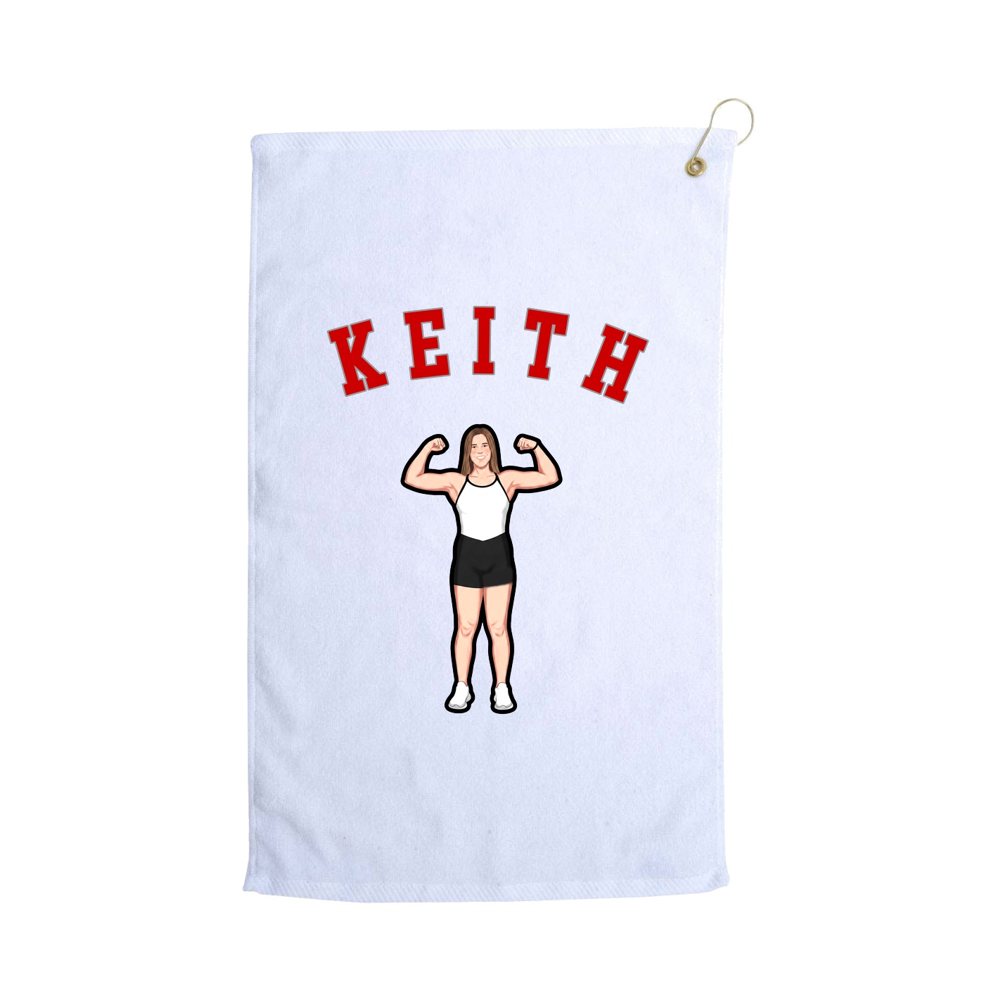 Golf Towel — Shirsey Arch in White