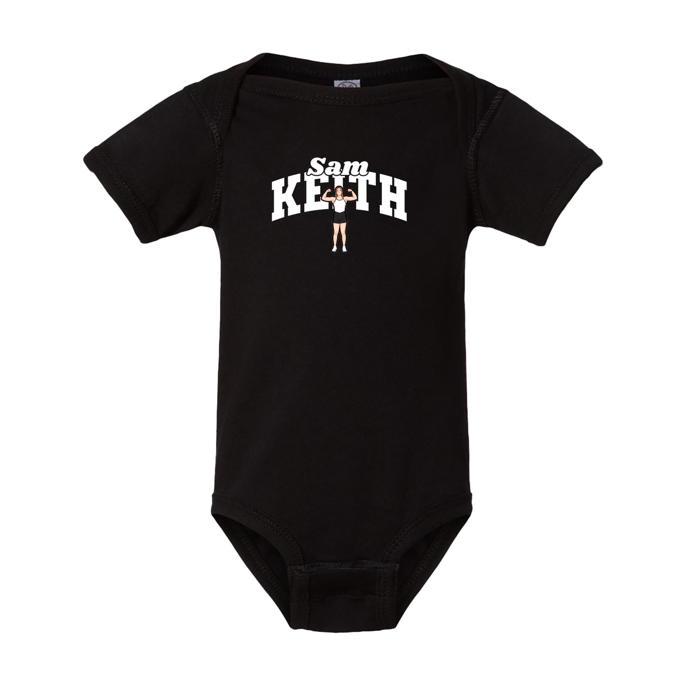 Baby Onesie — Signature Arch in Black