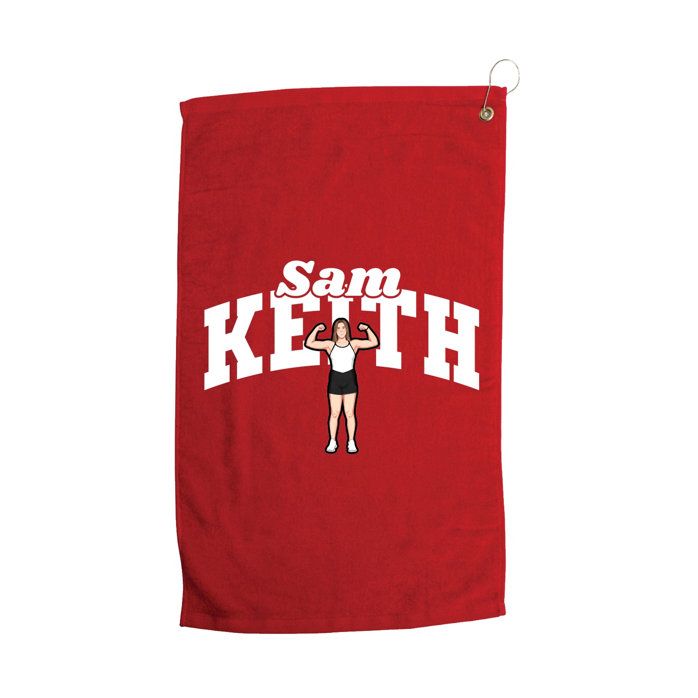 Golf Towel — Signature Arch in Red