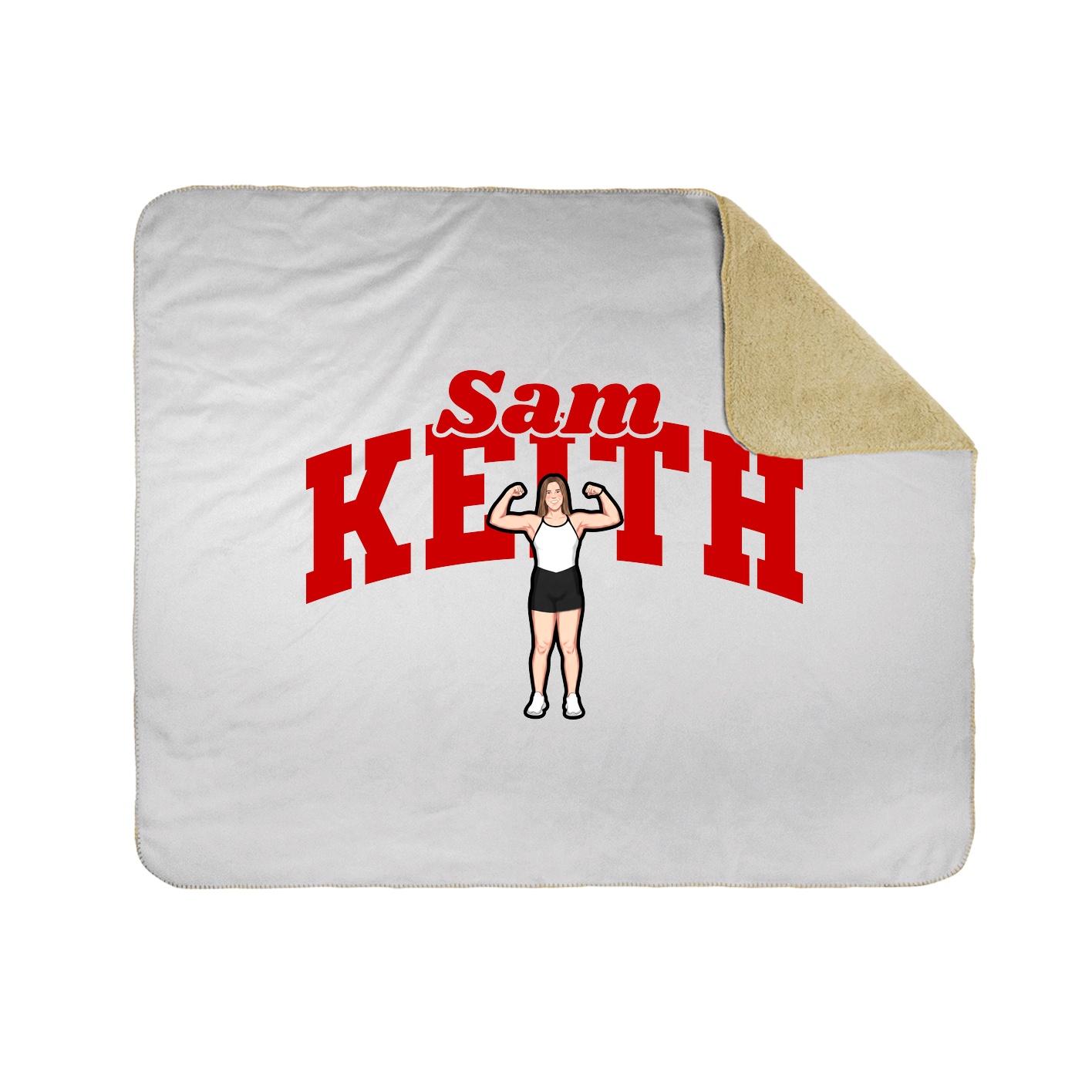 Throw Blanket — Signature Arch in White