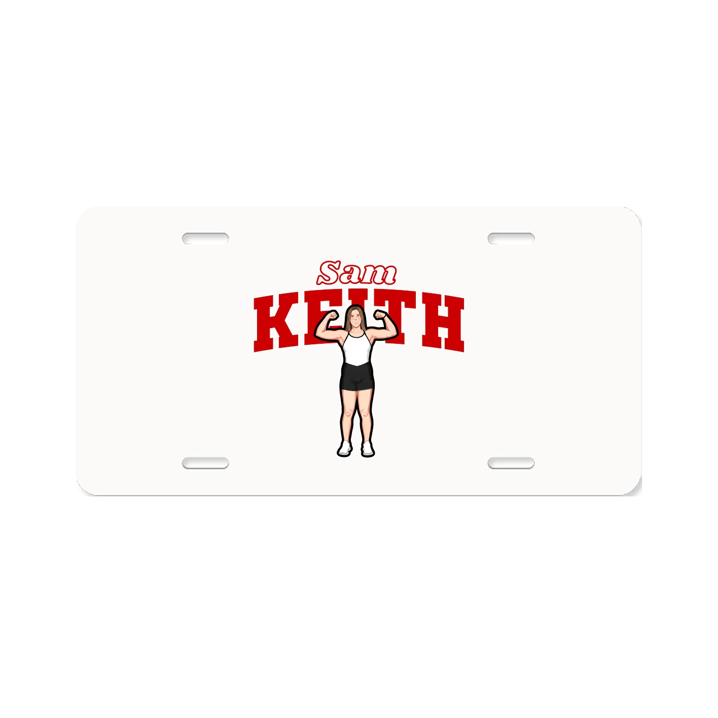 License Plate — Name Arch in Classic