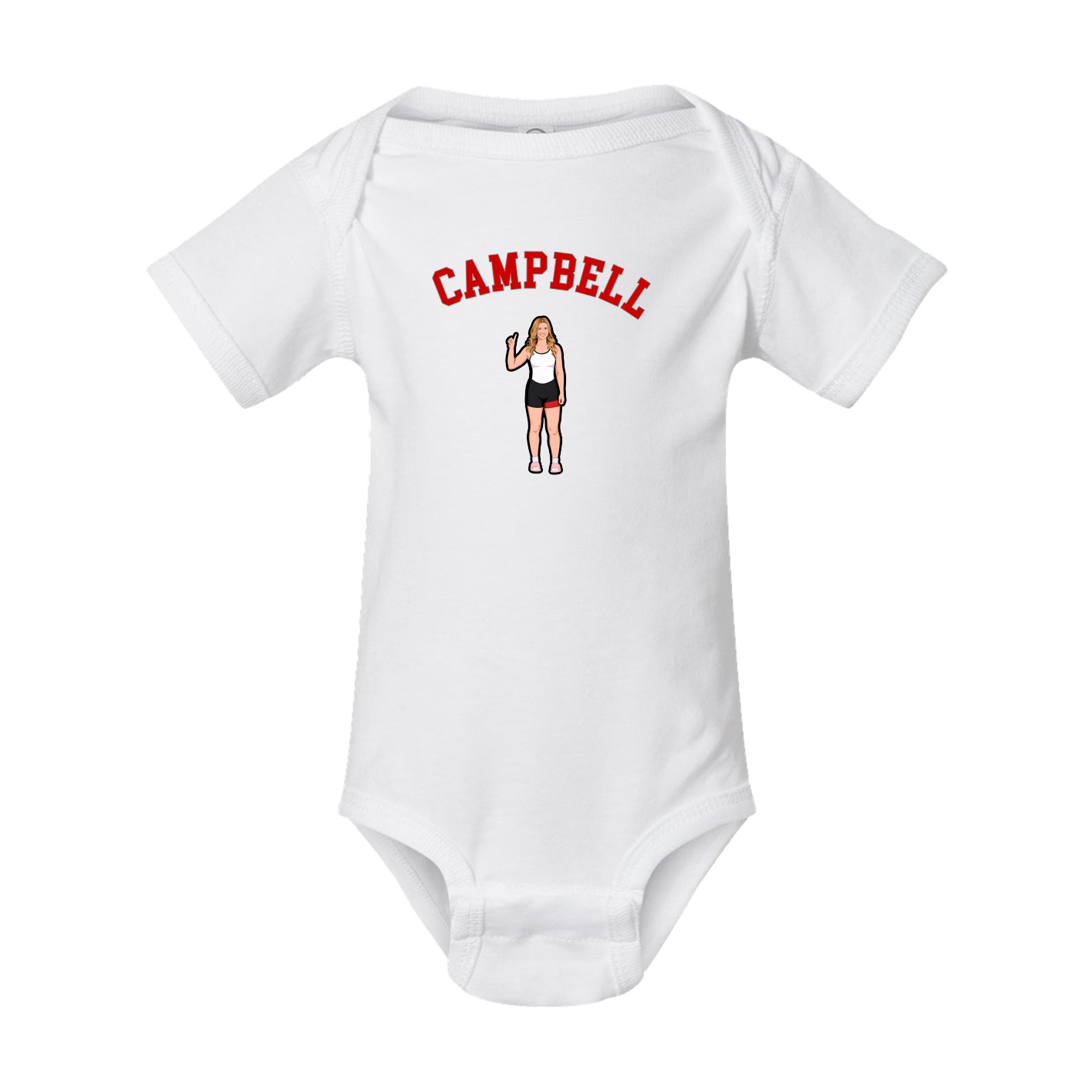 Baby Onesie — Shirsey Arch in White