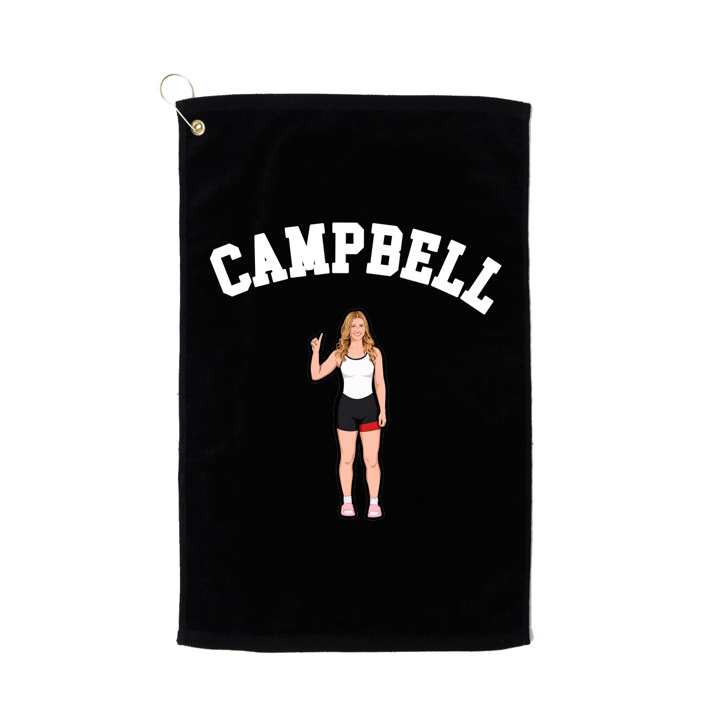 Golf Towel — Shirsey Arch in Black