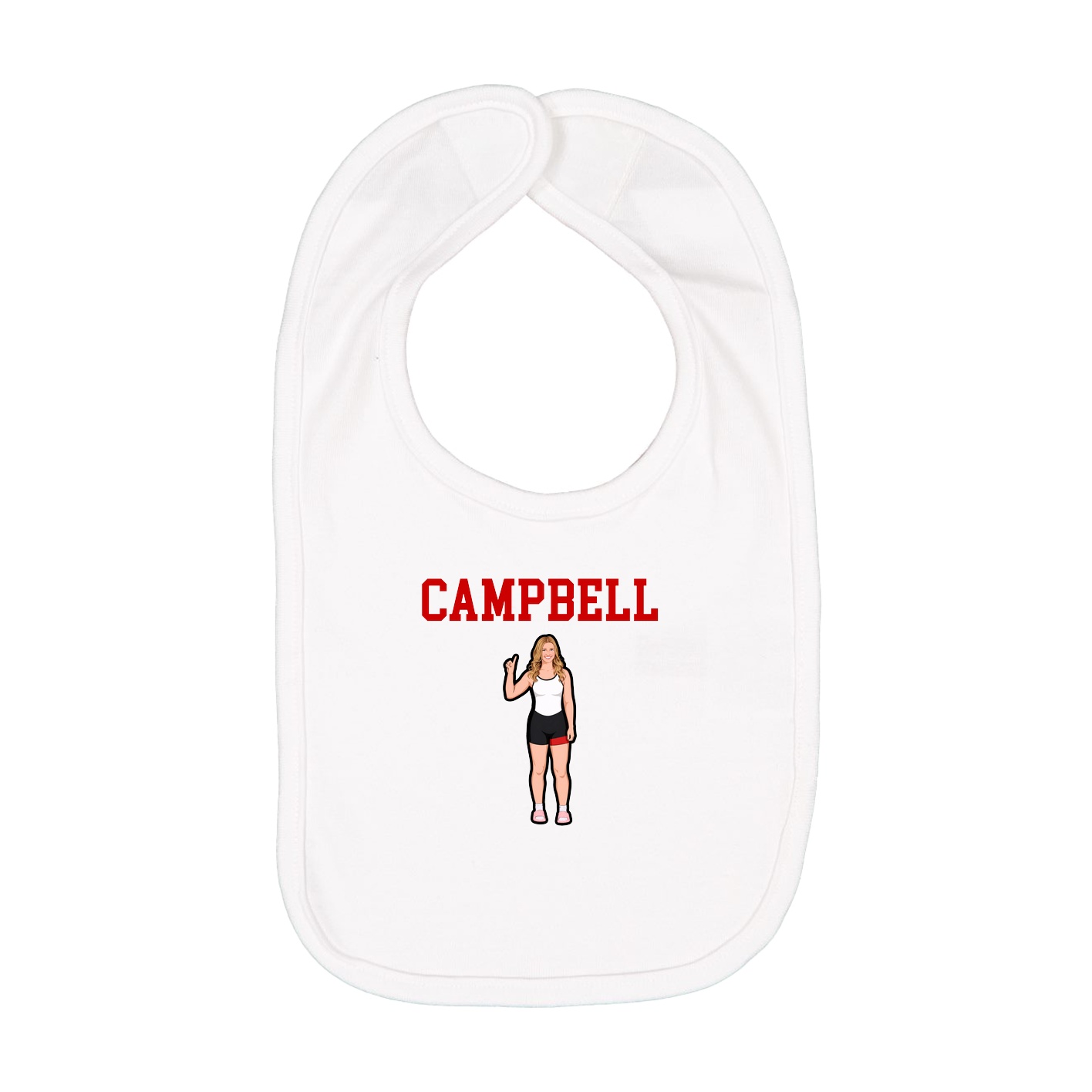 Infant Bib — Shirsey in White