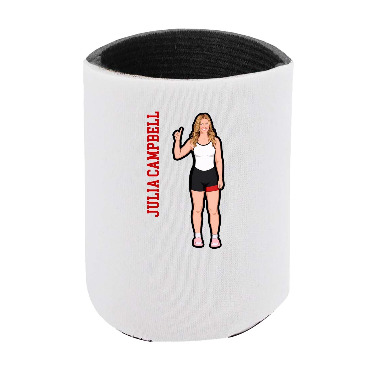 Can Holder — Name Vertical in White