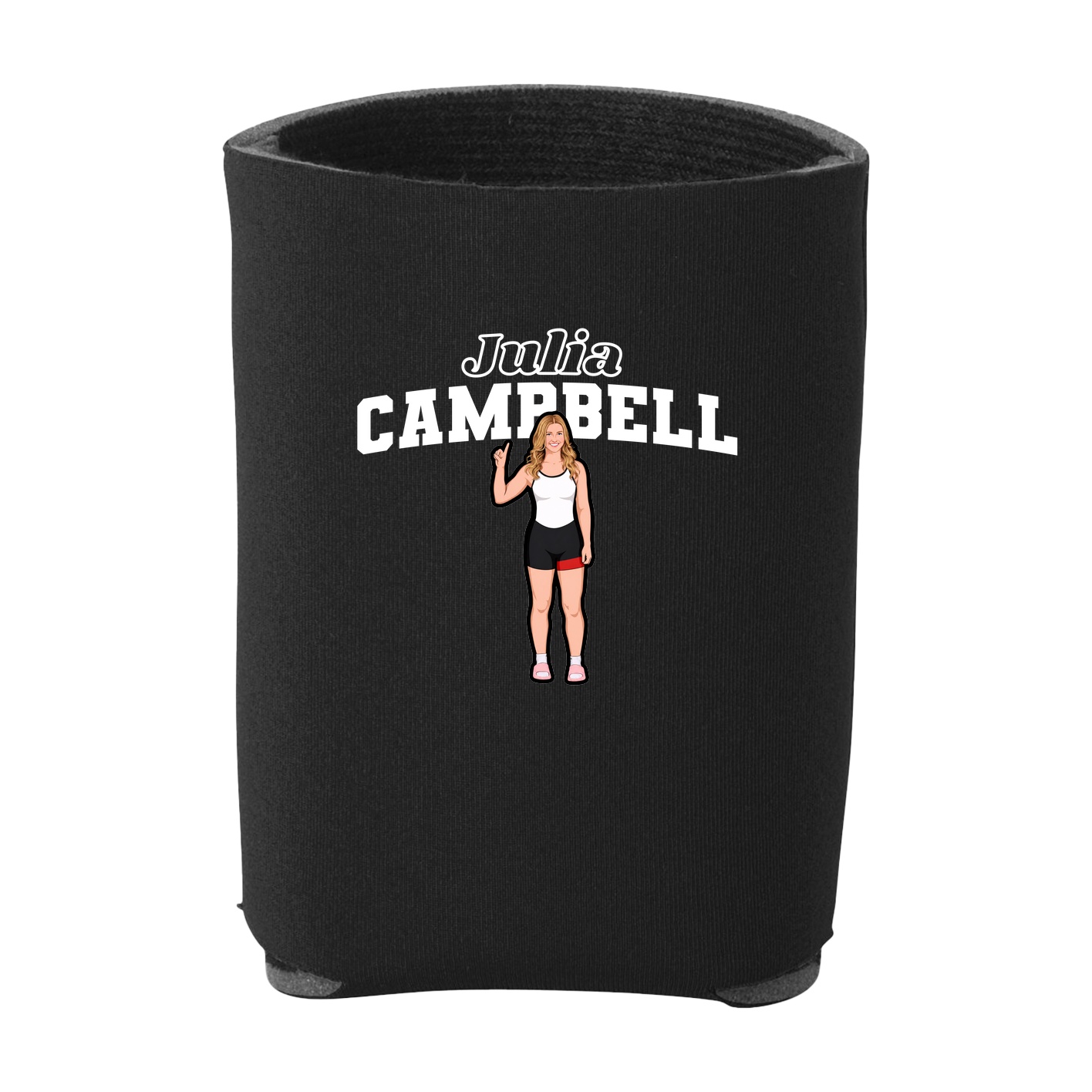 Can Holder — Name Arch in Black