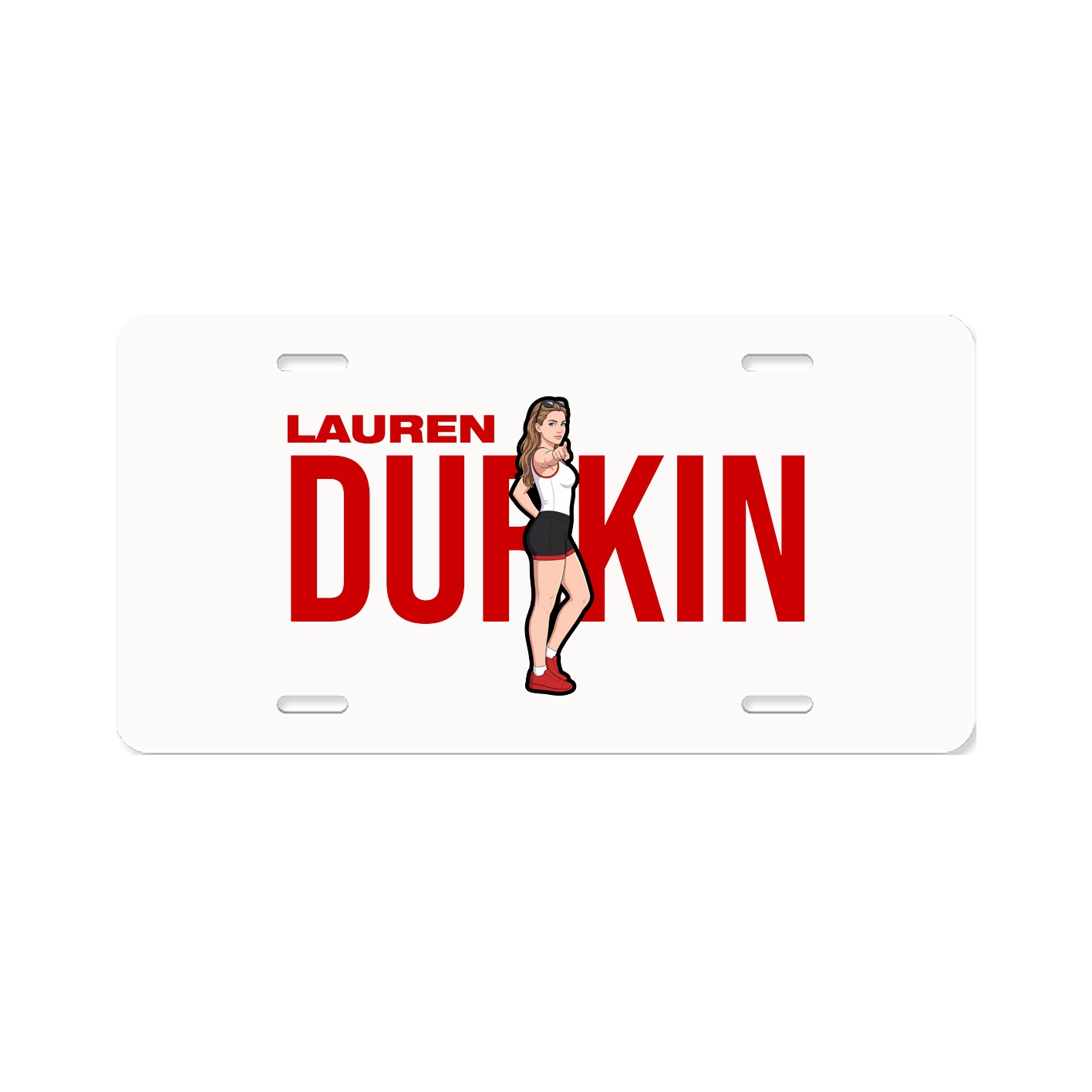 License Plate — Player Name in Classic