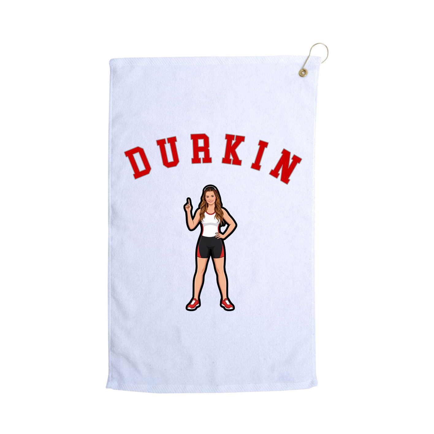 Golf Towel — Shirsey Arch in White