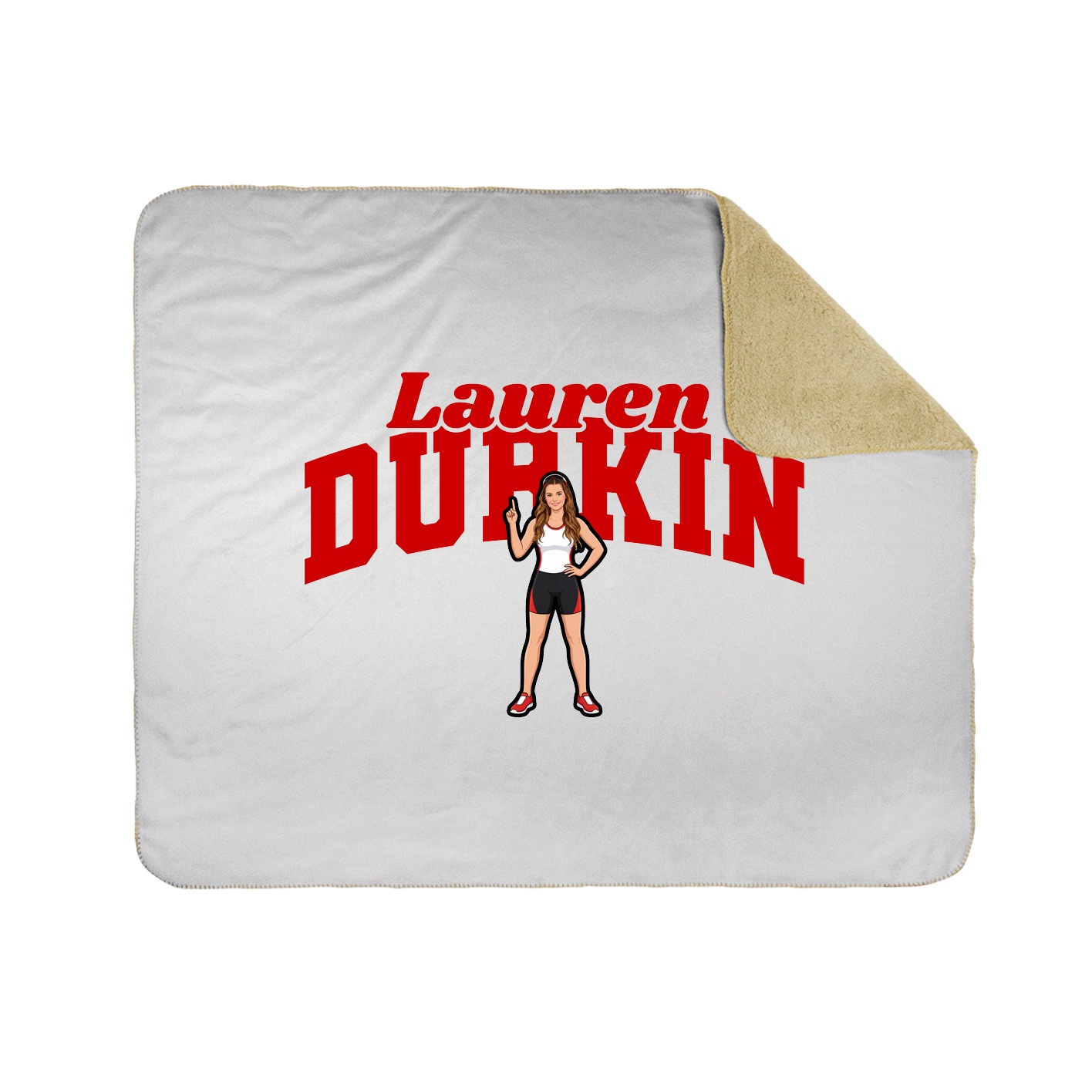 Throw Blanket — Signature Arch in White