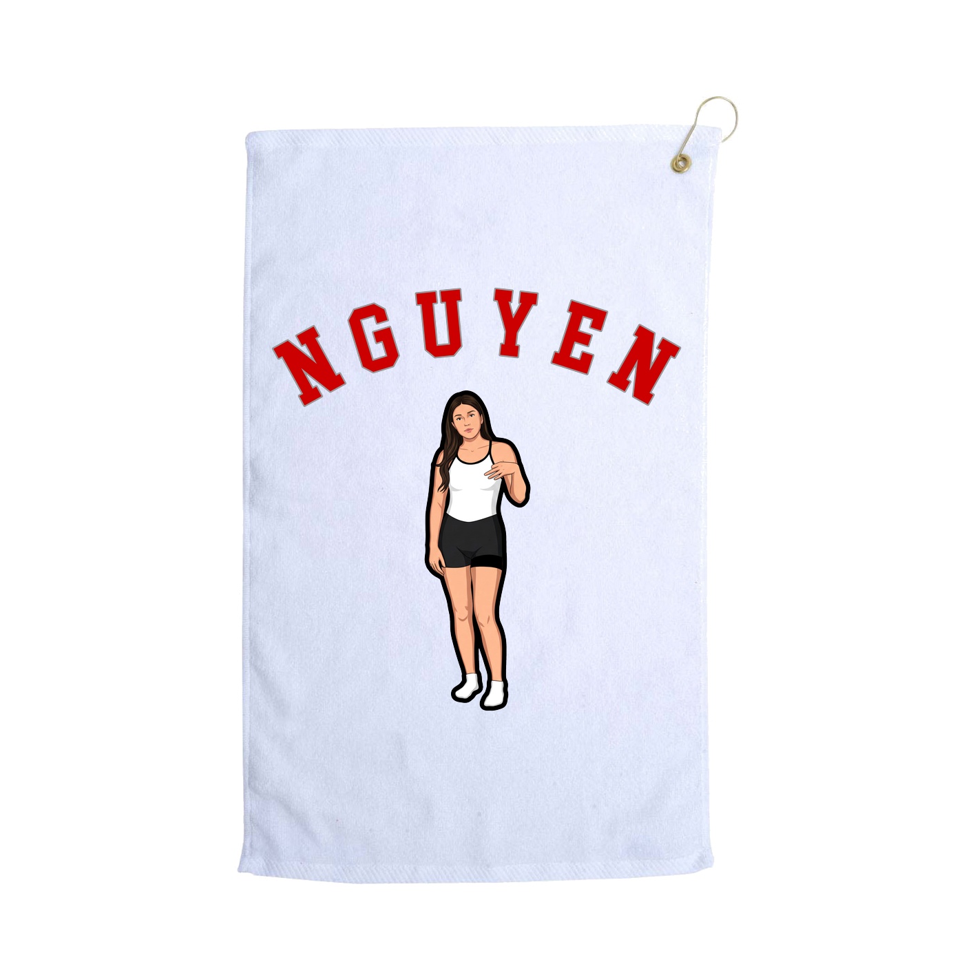 Golf Towel — Shirsey Arch in White