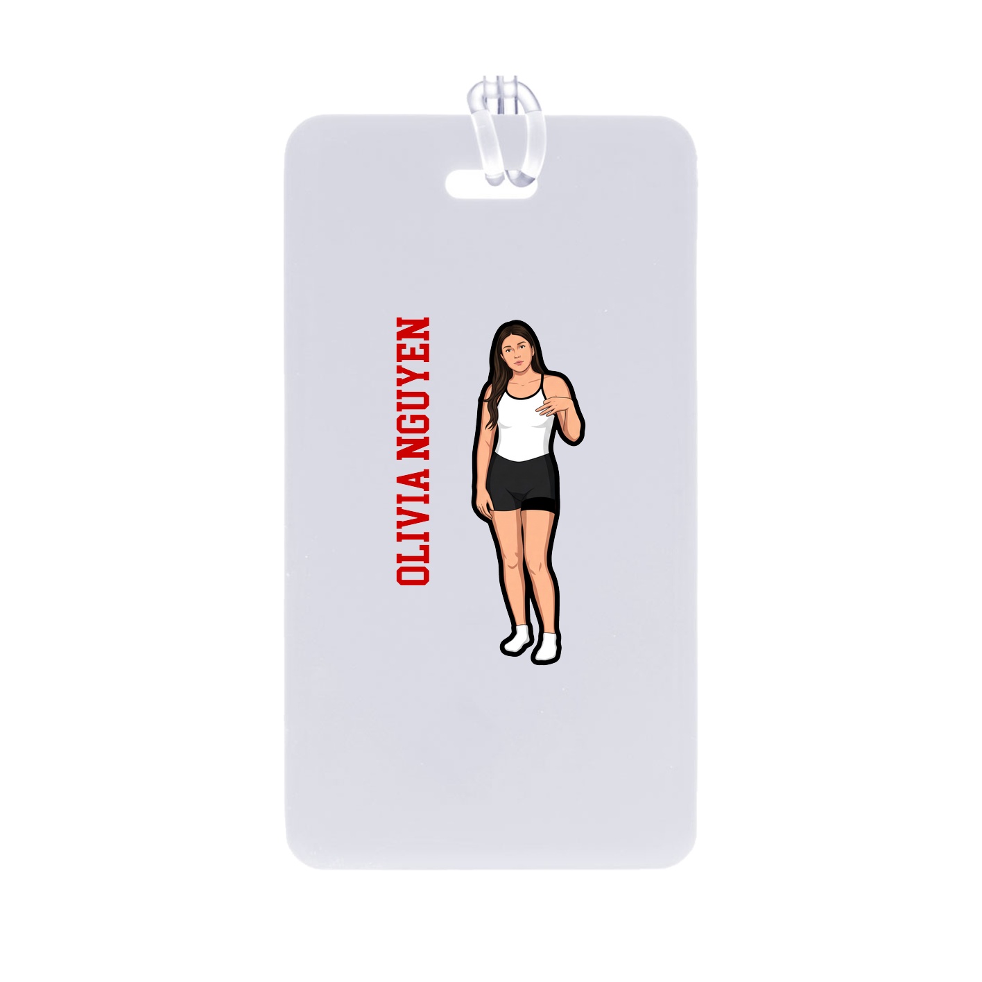 Bag Tag — Name Vertical in Classic