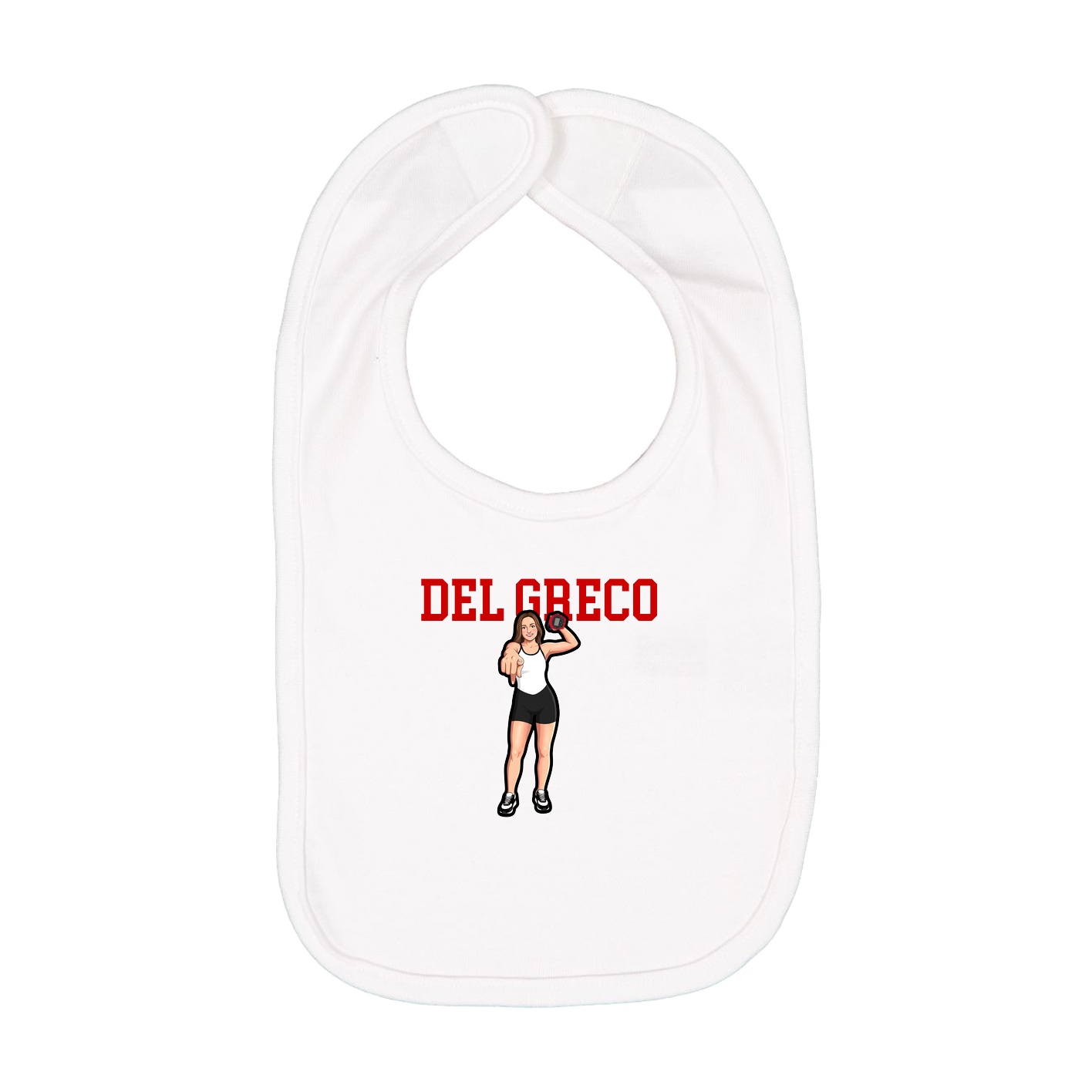 Infant Bib — Shirsey in White