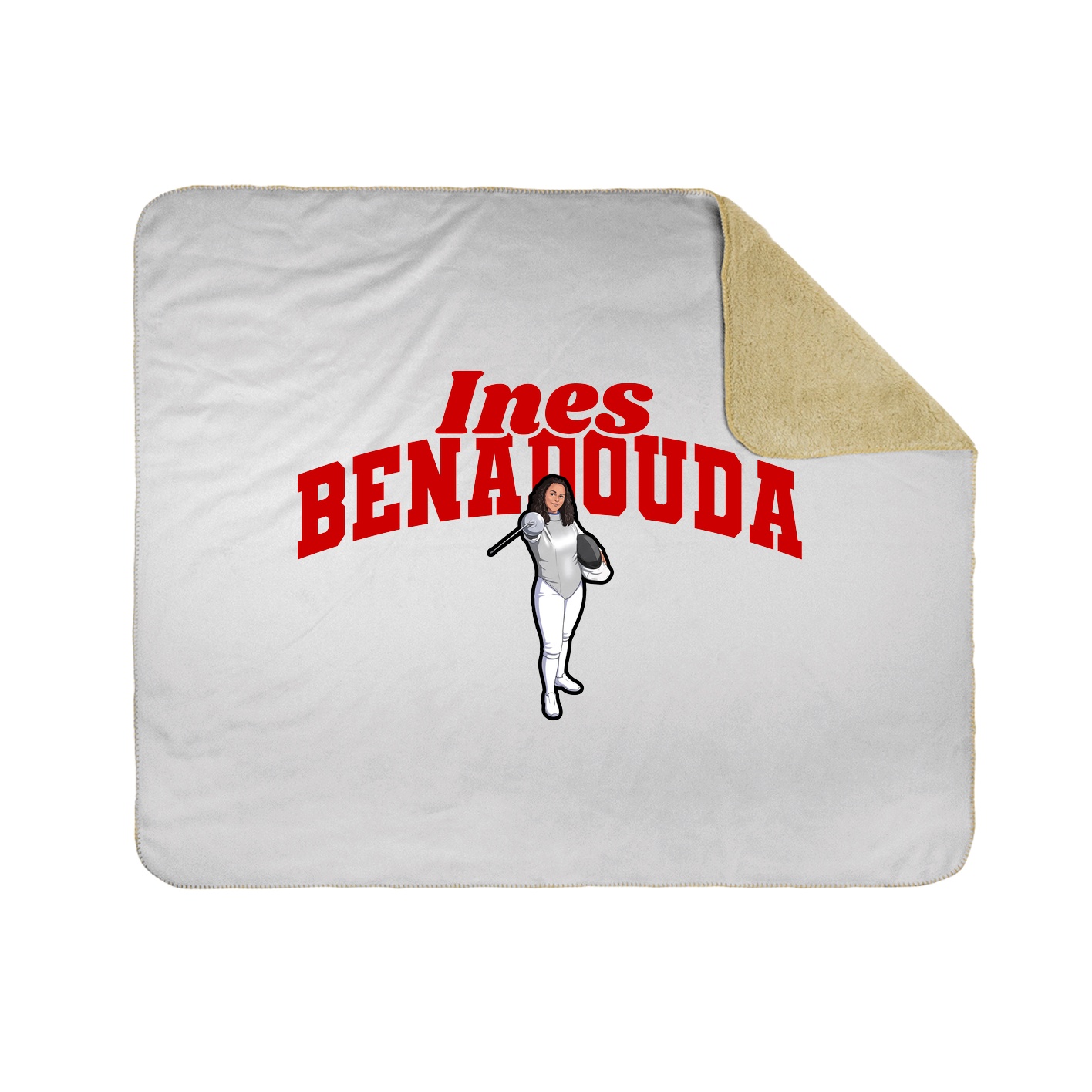 Throw Blanket — Signature Arch in White