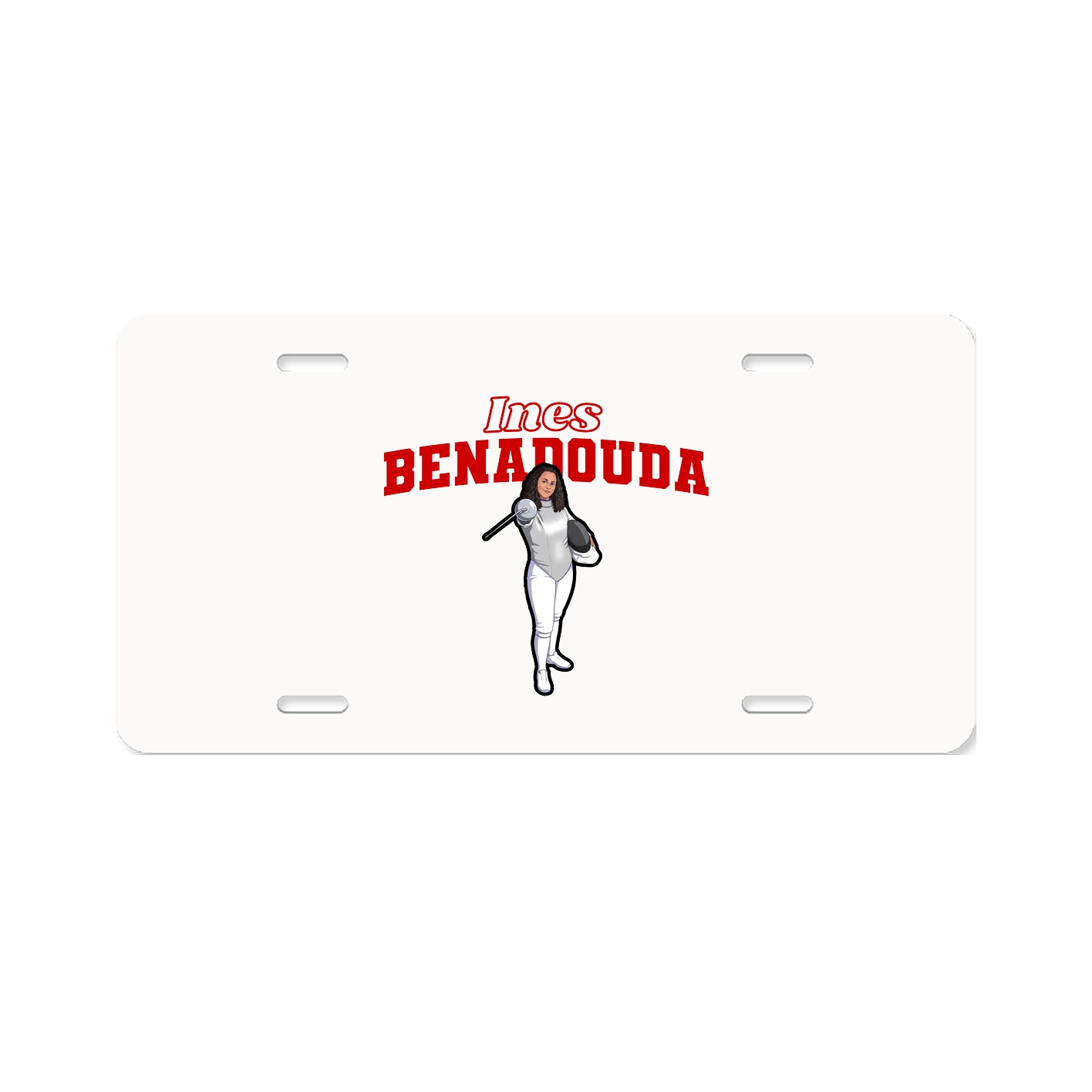 License Plate — Name Arch in Classic
