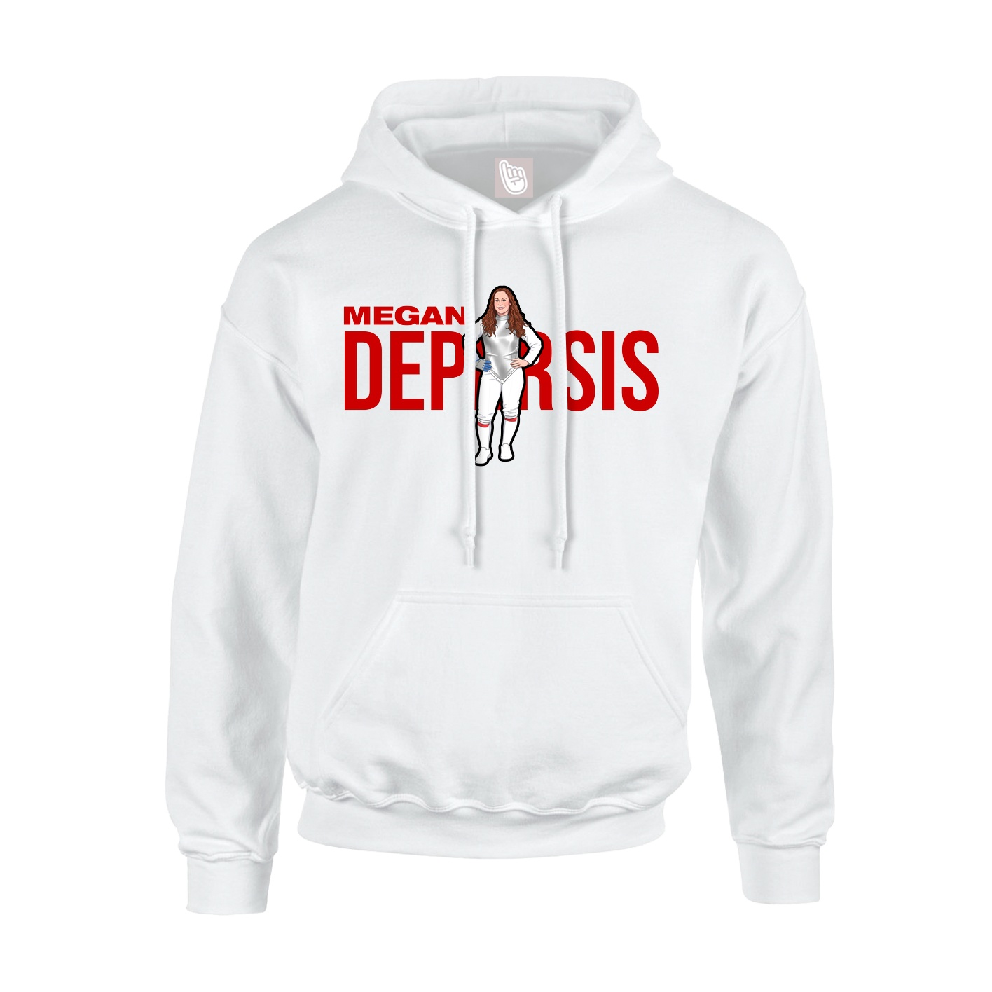 Youth Hoodie — Player Name in White