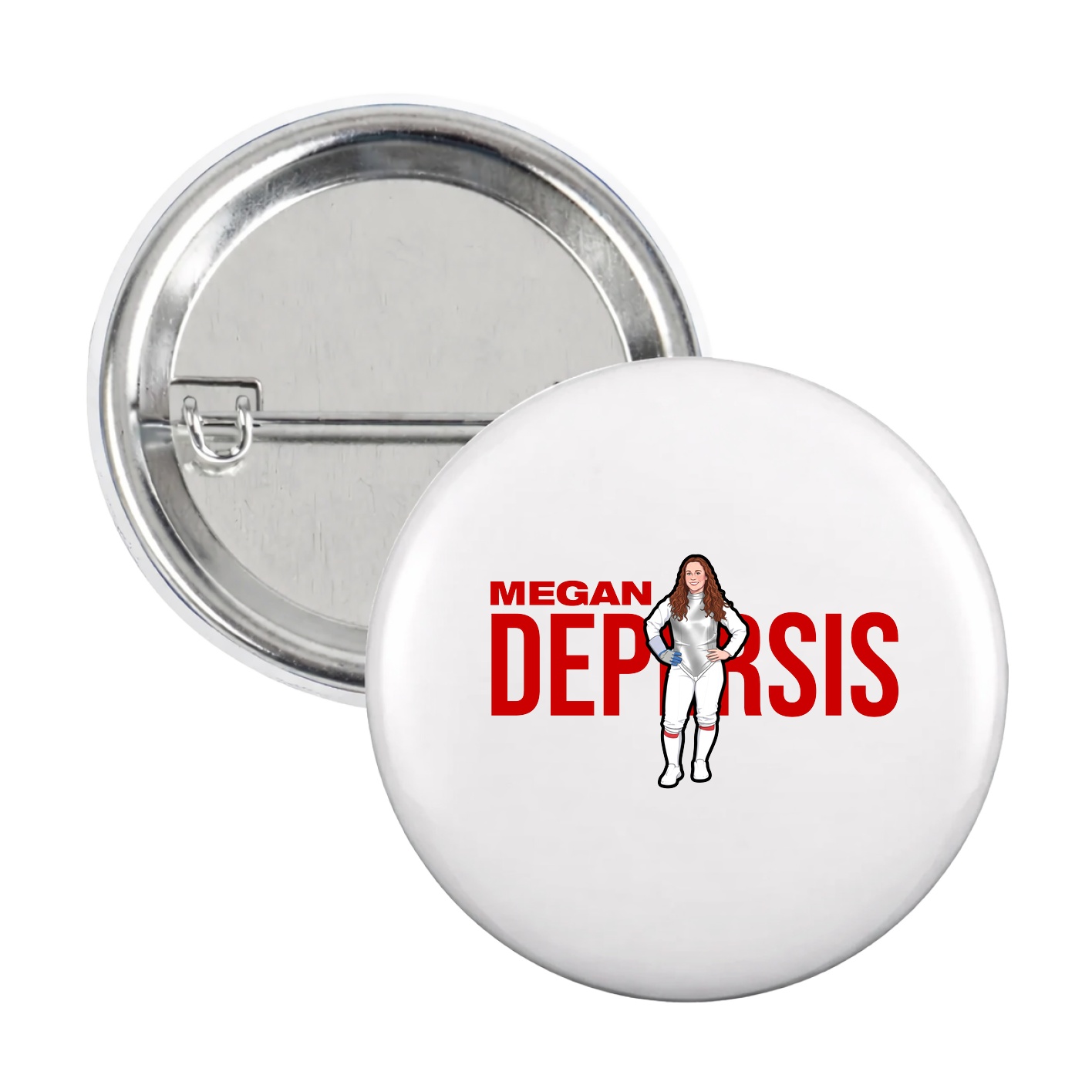 Game Day Button — Player Name in White