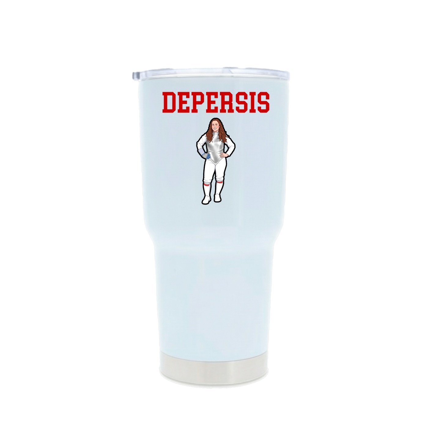 30oz Stainless Steel Tumbler — Shirsey in White
