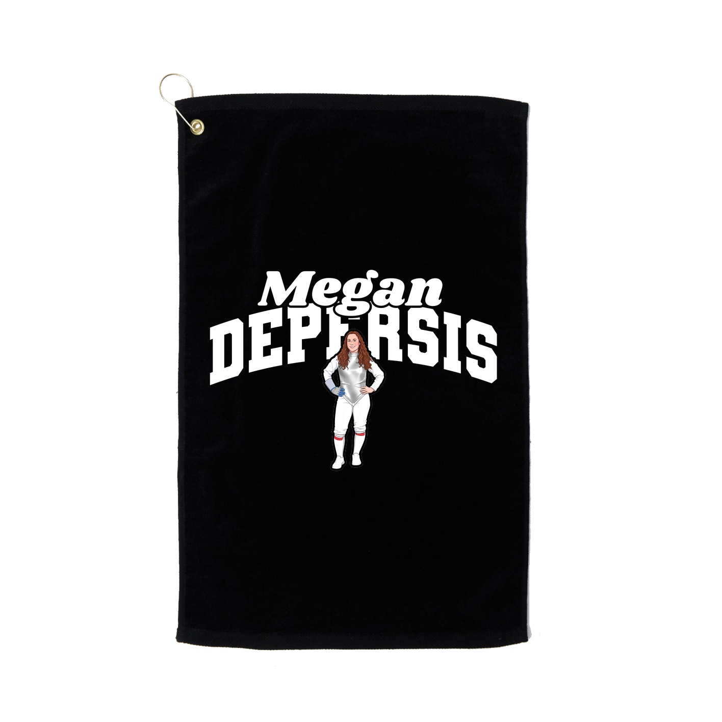 Golf Towel — Signature Arch in Black