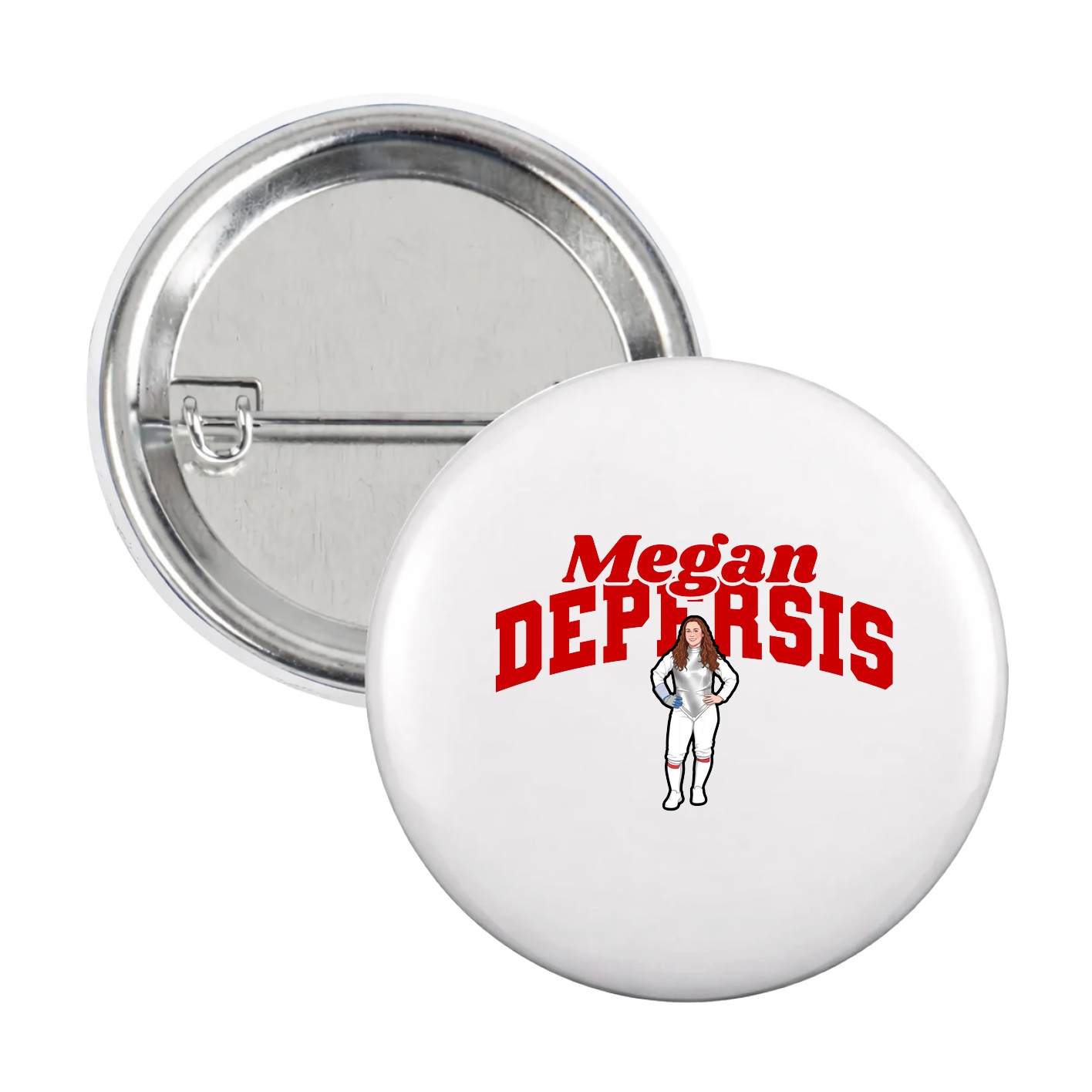 Game Day Button — Signature Arch in White