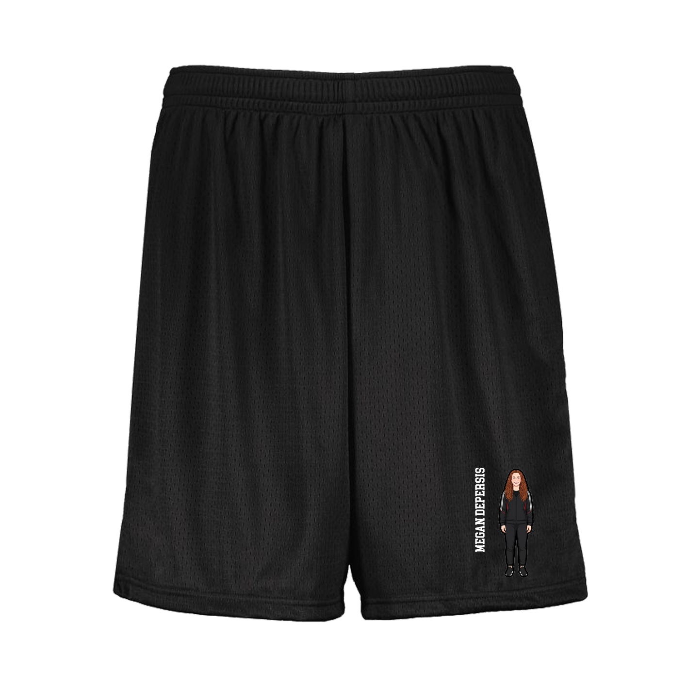 Shorts — Name Vertical in Black