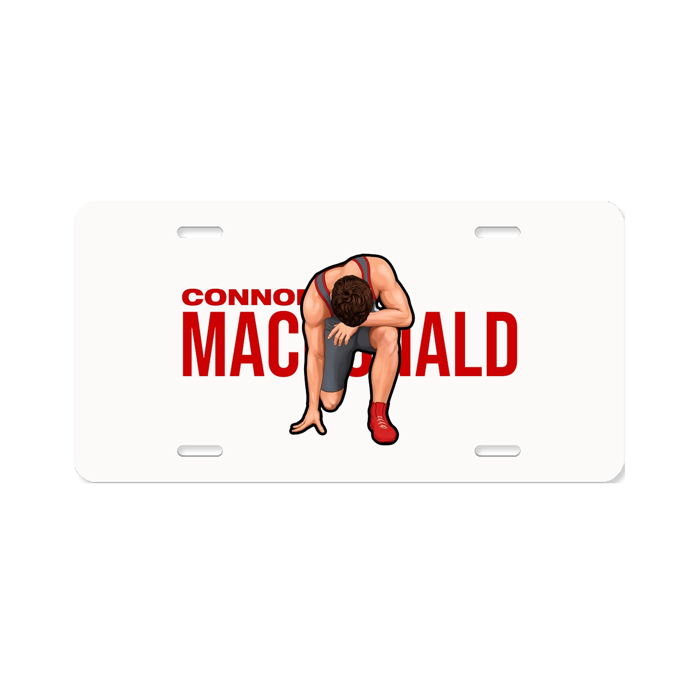 License Plate — Player Name in Classic