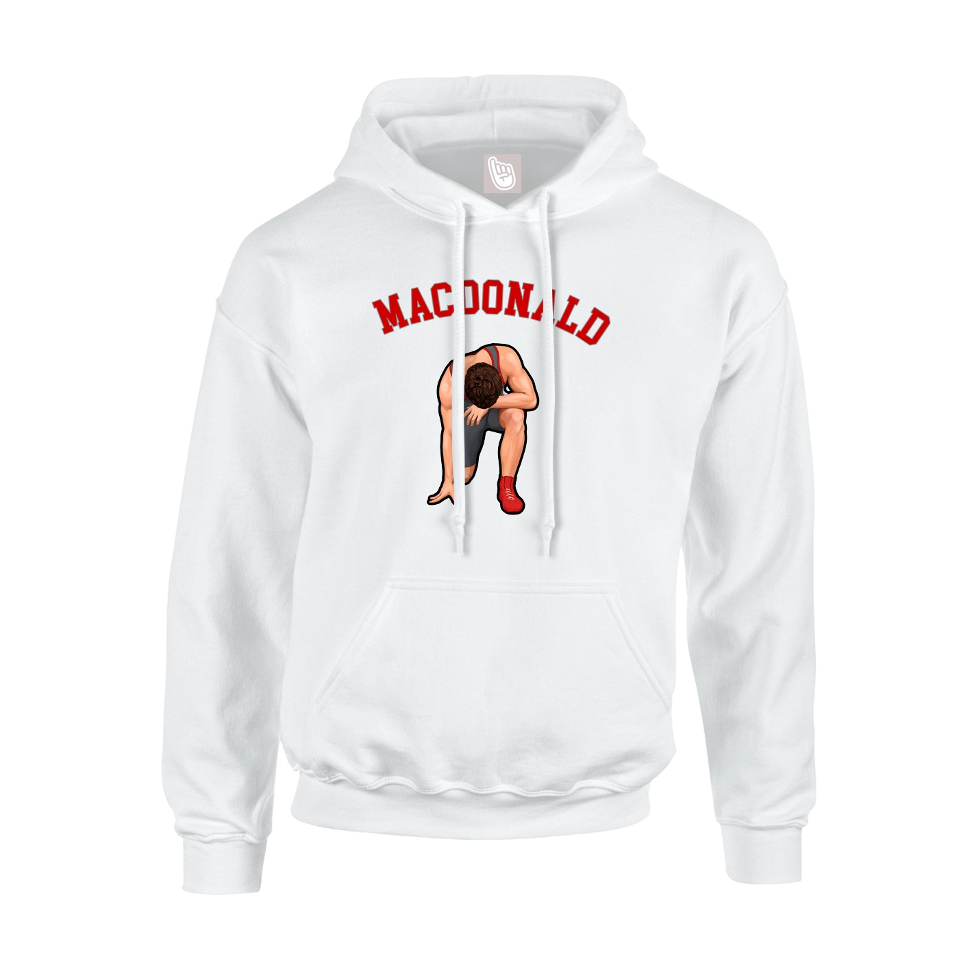 Hoodie — Shirsey Arch in White